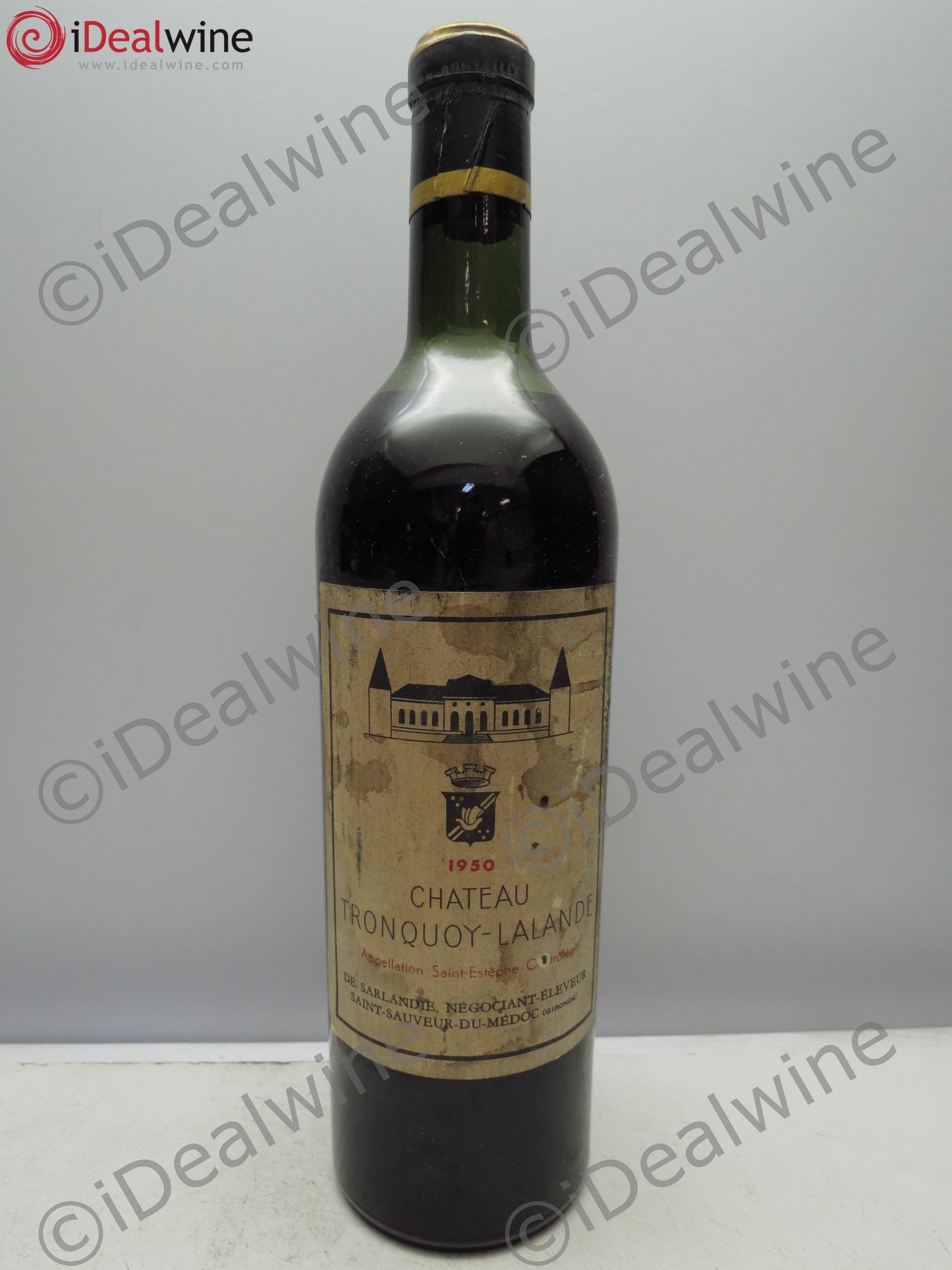 Château Tronquoy Lalande Mise Négoce 1950 - Lot de 1 bouteille - 0