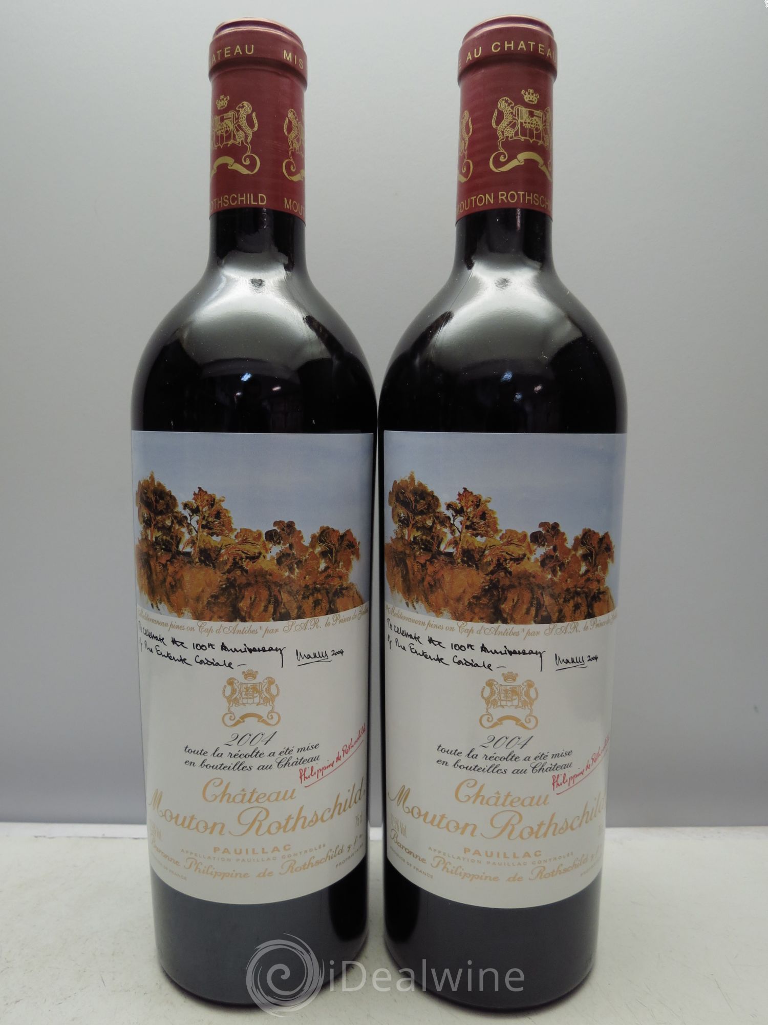 Château Mouton Rothschild 1er Grand Cru Classé (2 CB de 6btes) 2004 - Lot de 12 bouteilles - 1