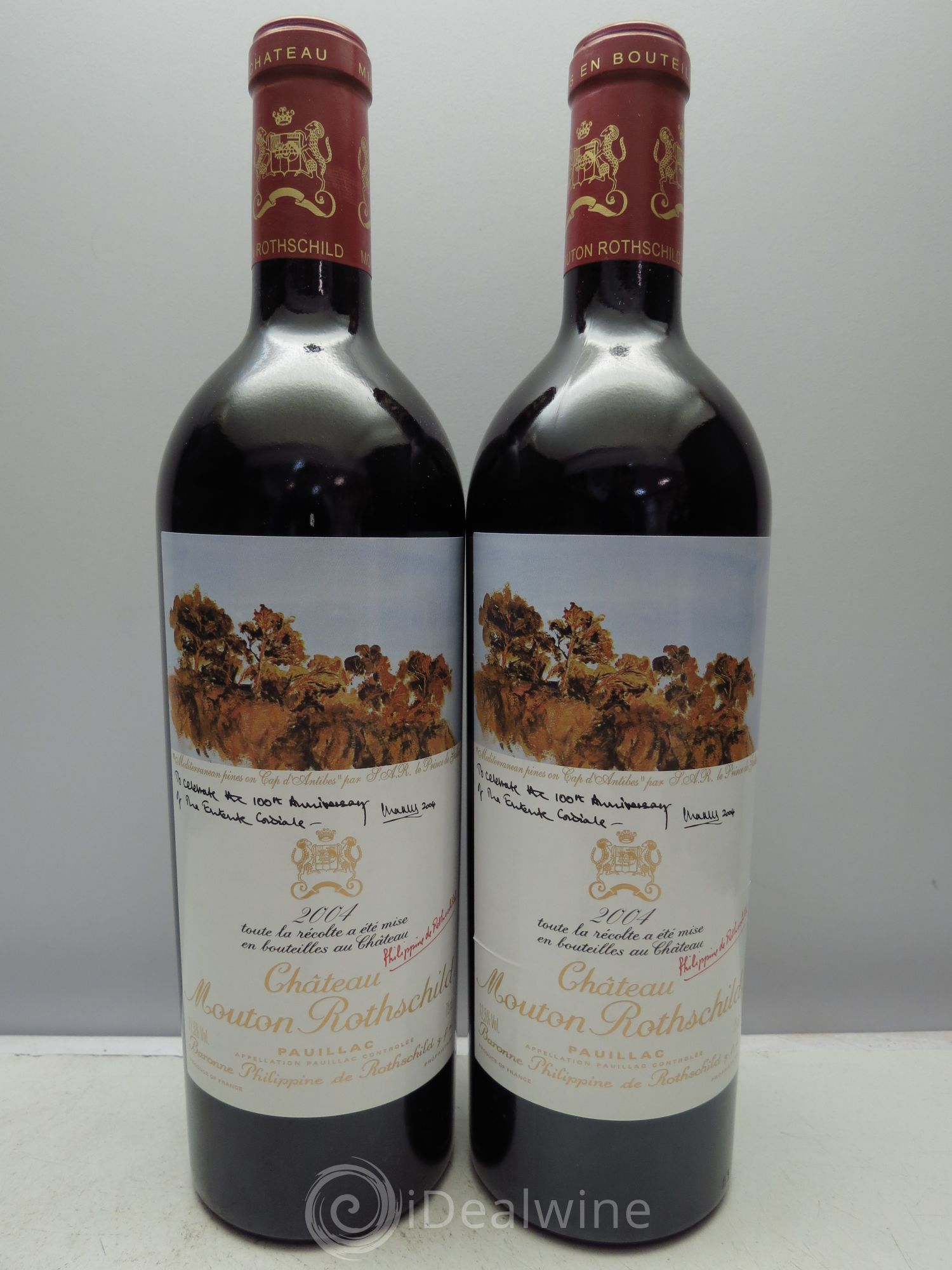 Château Mouton Rothschild 1er Grand Cru Classé (2 CB de 6btes) 2004 - Lot de 12 bouteilles - 2