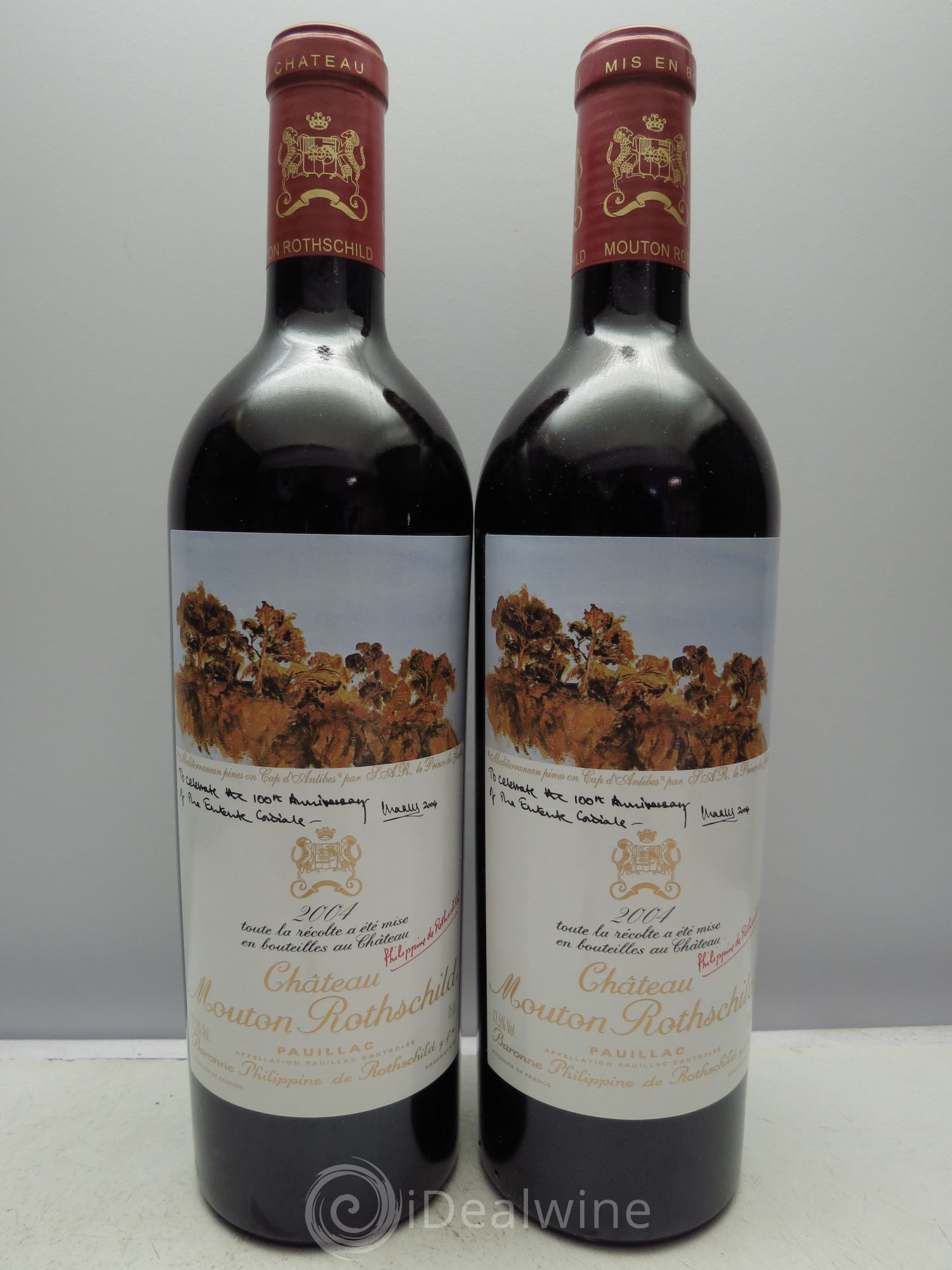Château Mouton Rothschild 1er Grand Cru Classé (2 CB de 6btes) 2004 - Lot de 12 bouteilles - 6