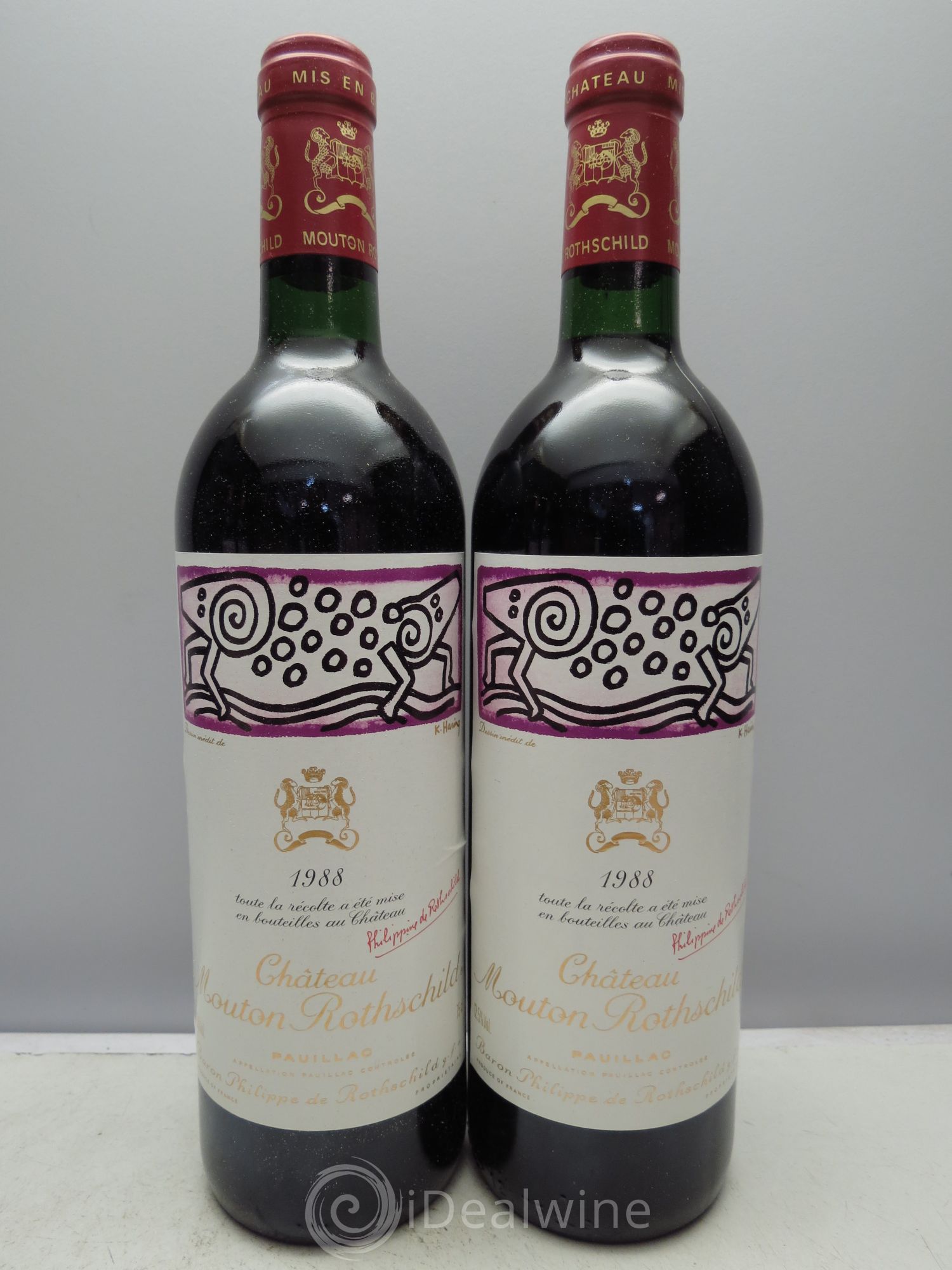 Château Mouton Rothschild 1er Grand Cru Classé 1988 - Lot de 6 bouteilles - 2