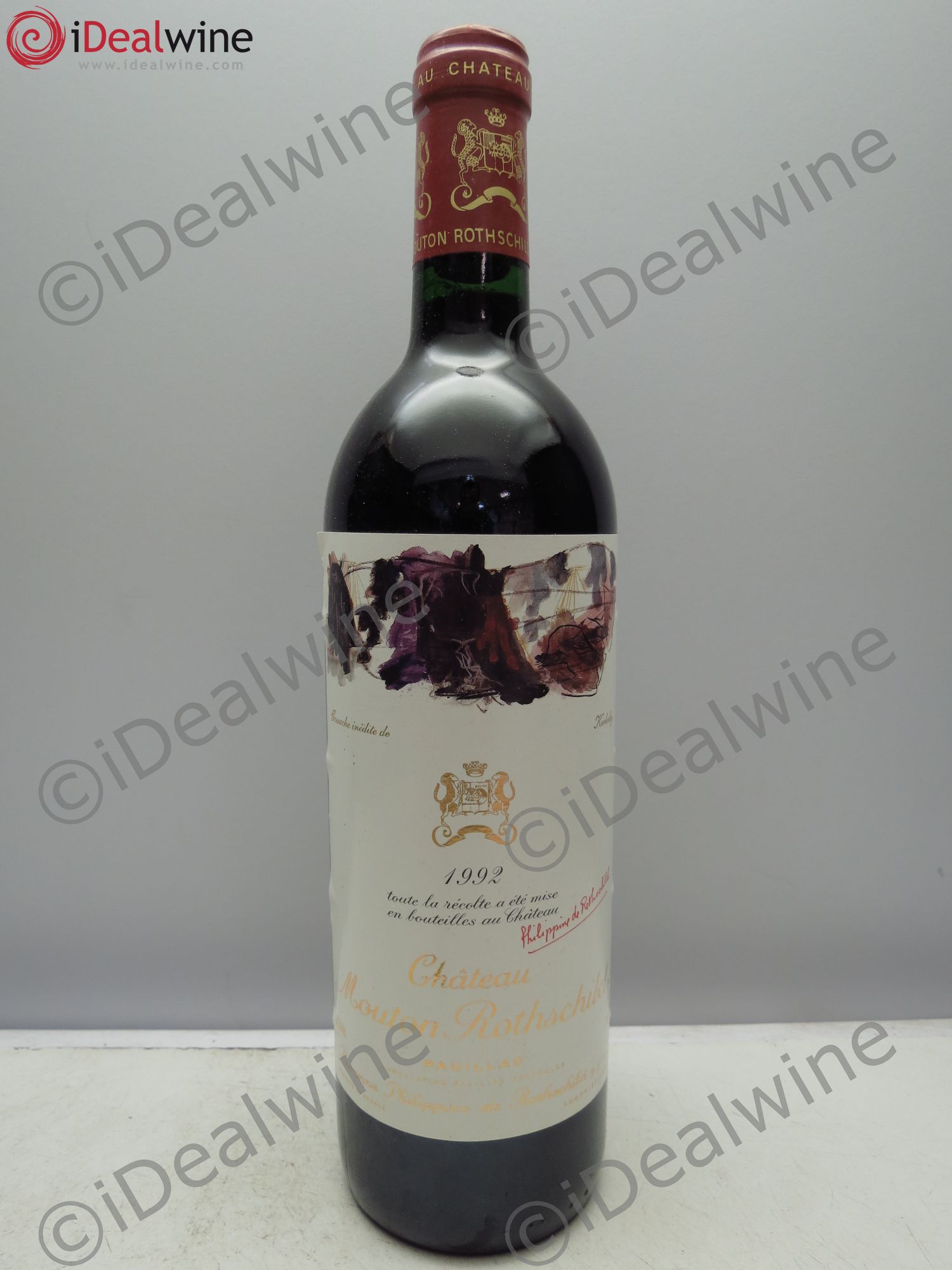 Château Mouton Rothschild 1er Grand Cru Classé 1992 - Lot de 1 bouteille - 0