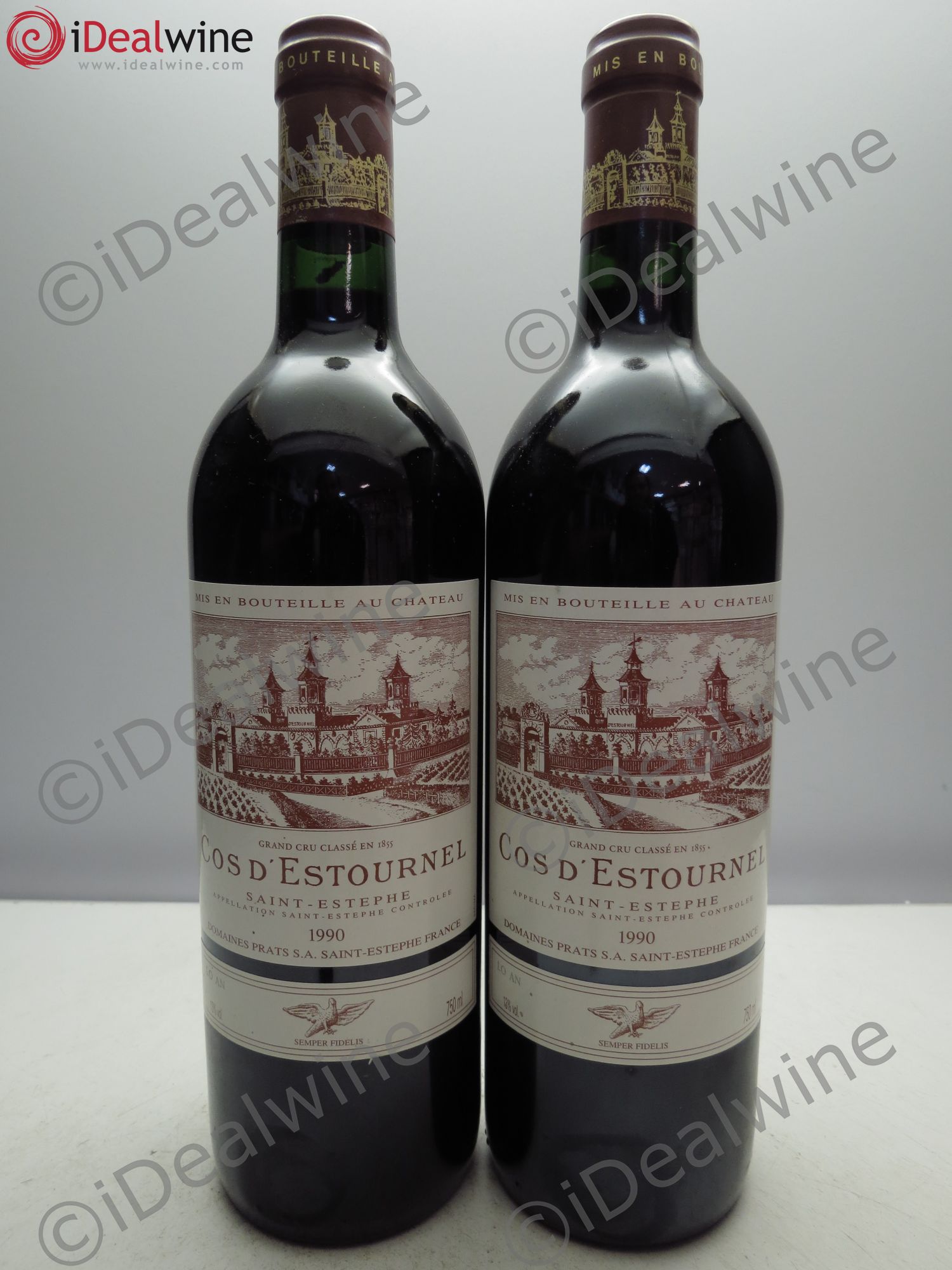 Cos d'Estournel 2ème Grand Cru Classé 1990 - Lot de 2 bouteilles - 0