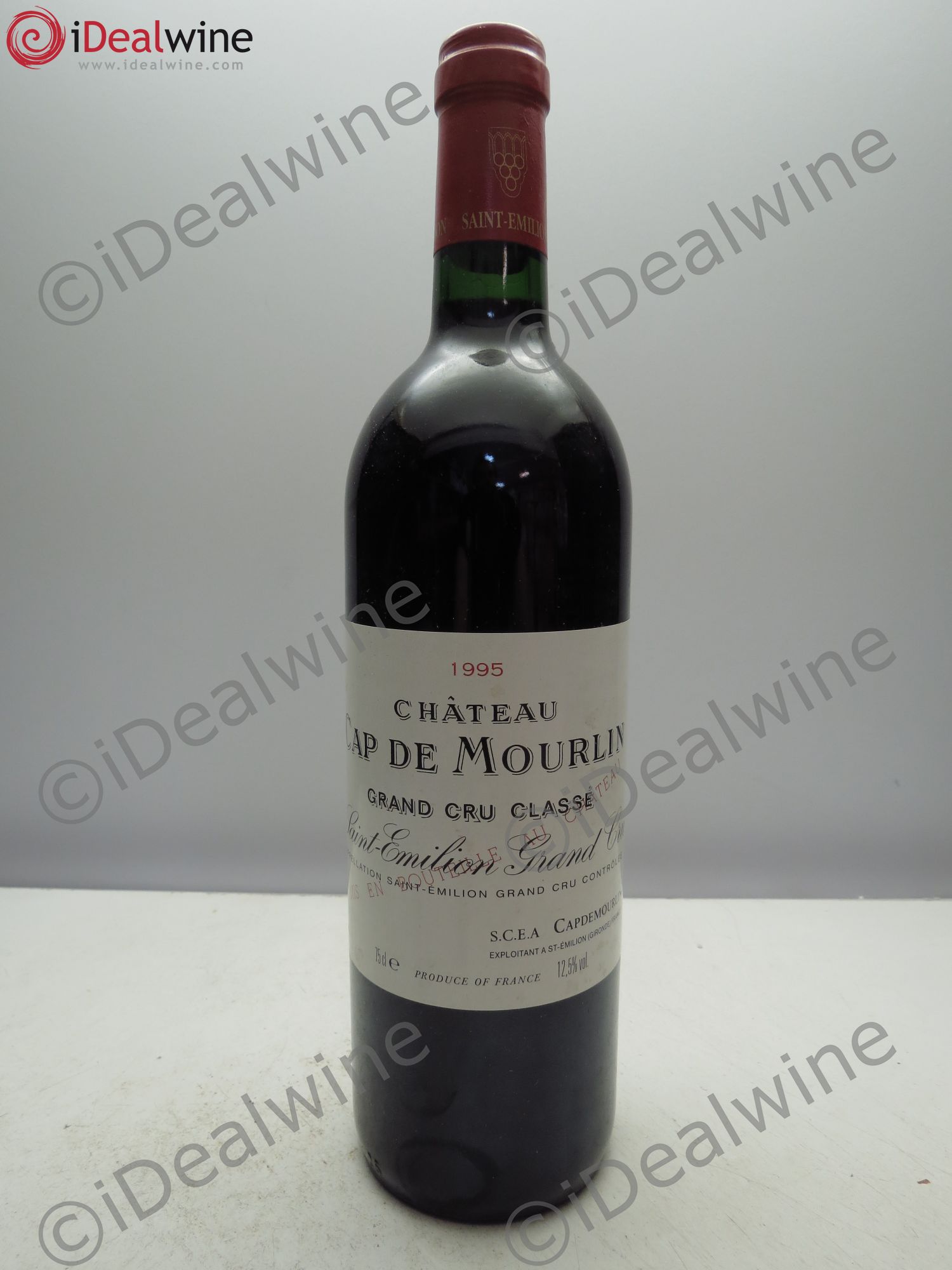 Château Cap de Mourlin Grand Cru Classé 1995 - Lot de 1 bouteille - 0