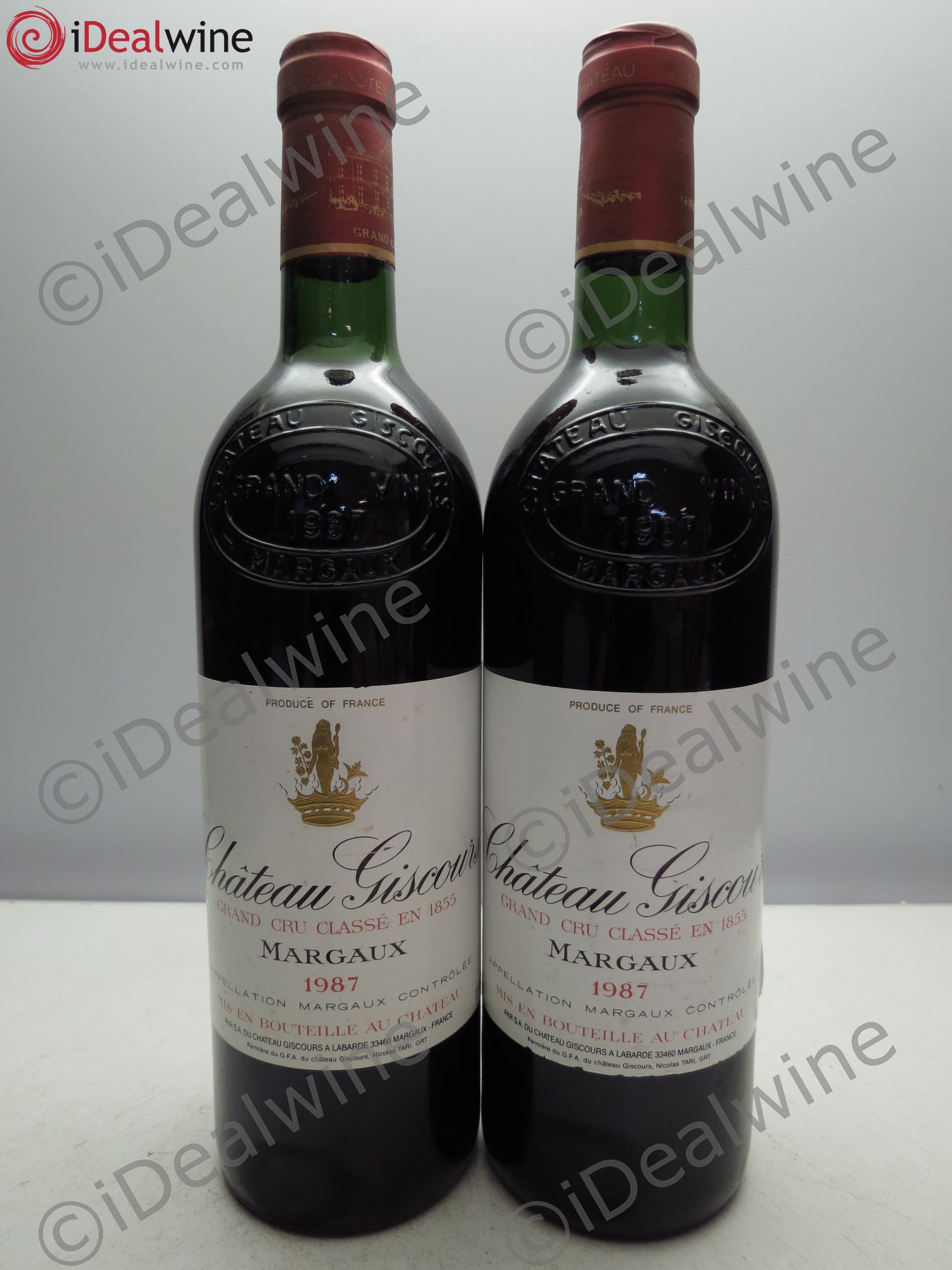 Château Giscours 3ème Grand Cru Classé 1987 - Lot de 2 bouteilles - 0