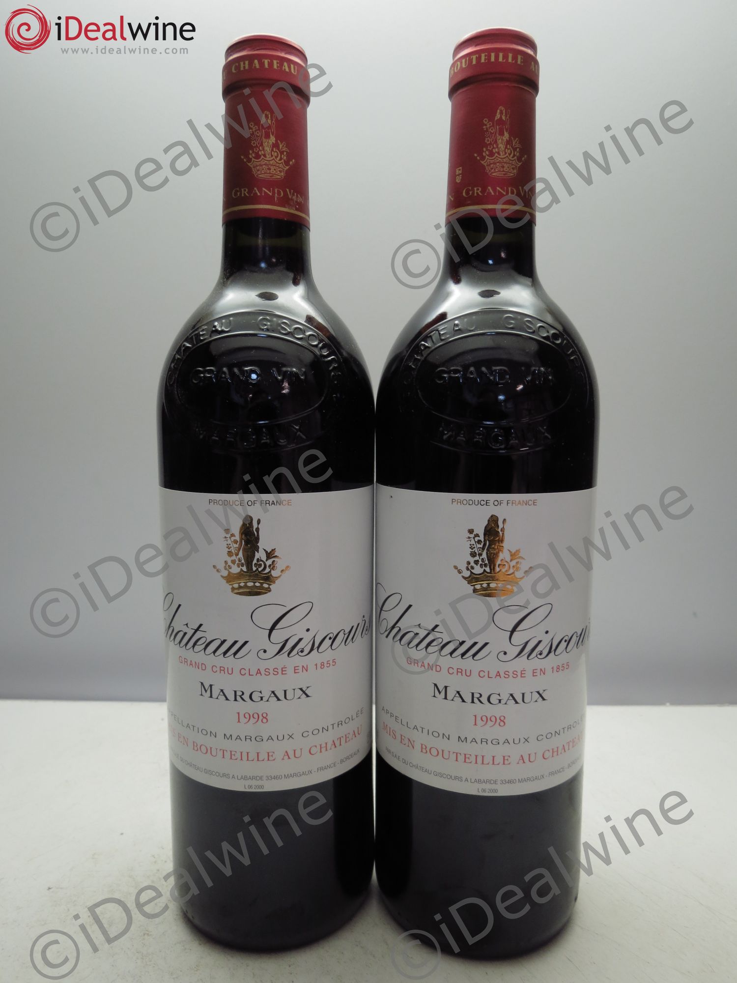 Château Giscours 3ème Grand Cru Classé 1998 - Lot de 2 bouteilles - 0