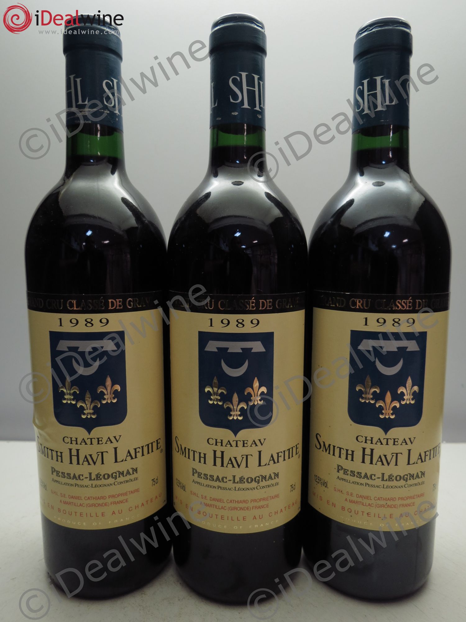 Château Smith Haut Lafitte Cru Classé de Graves 1989 - Lot de 3 bouteilles - 0