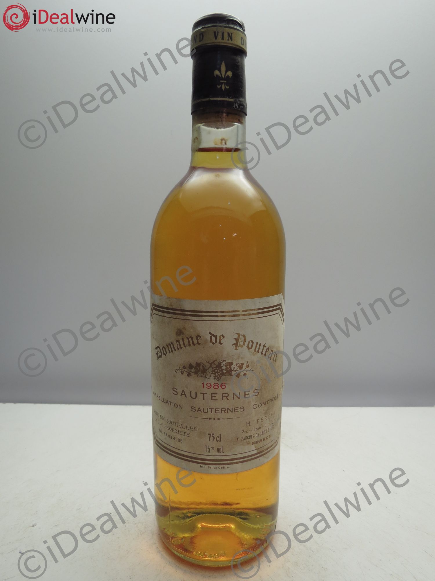 Sauternes Domaine de Pouteau 1986 - Posten von 1 Flasche - 0