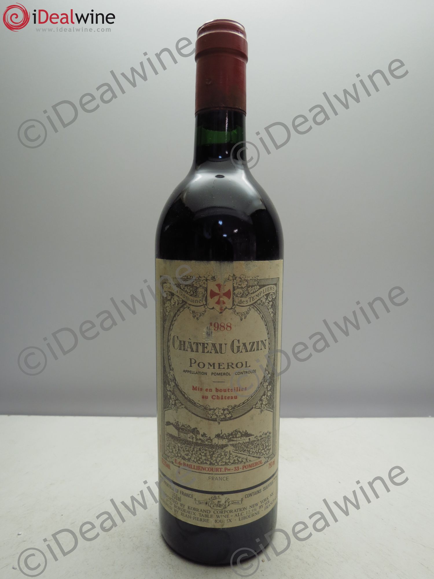 Château Gazin Domaine des Templiers 1988 - Posten von 1 Flasche - 0