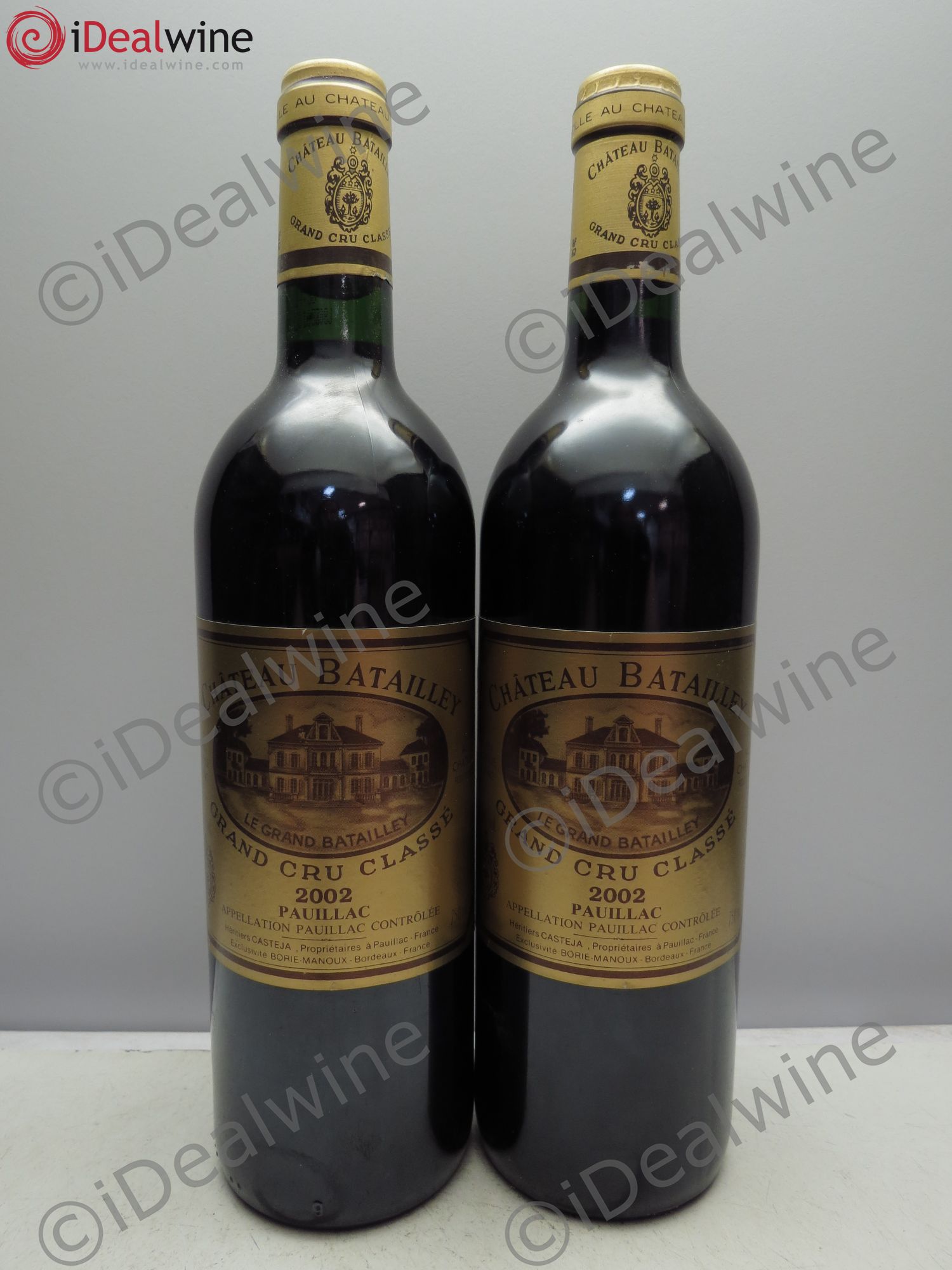 Château Batailley 5ème Grand Cru Classé 2002 - Lot de 2 bouteilles - 0