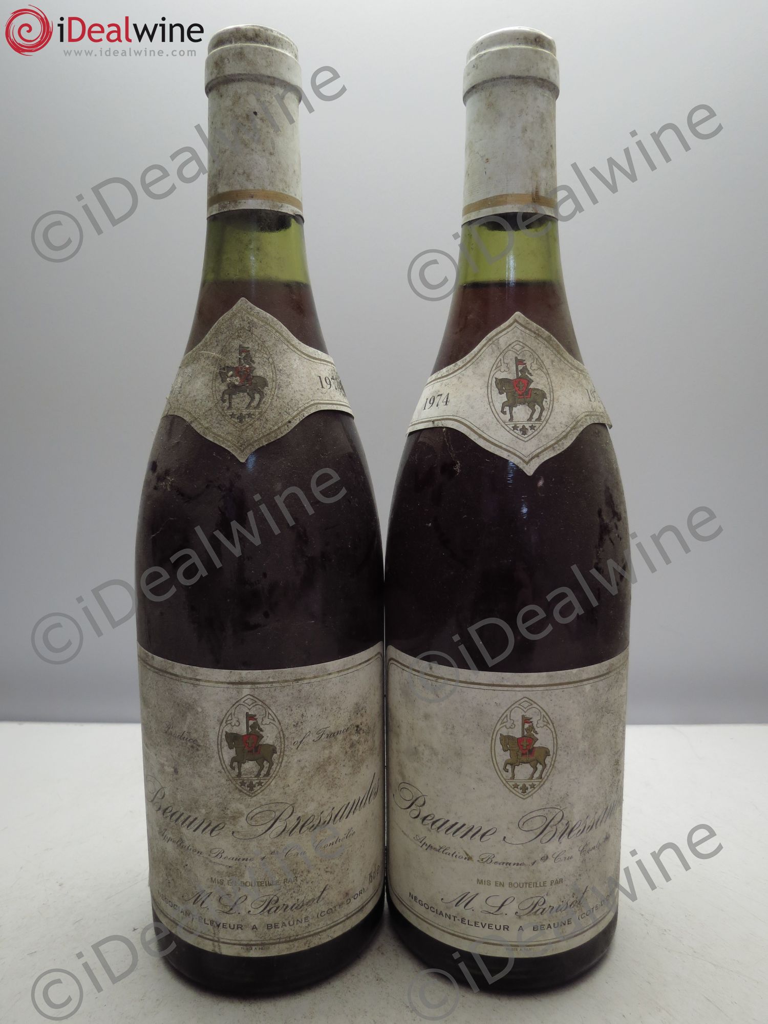 Beaune 1er Cru Parisot 1974 - Lot de 2 bouteilles - 0