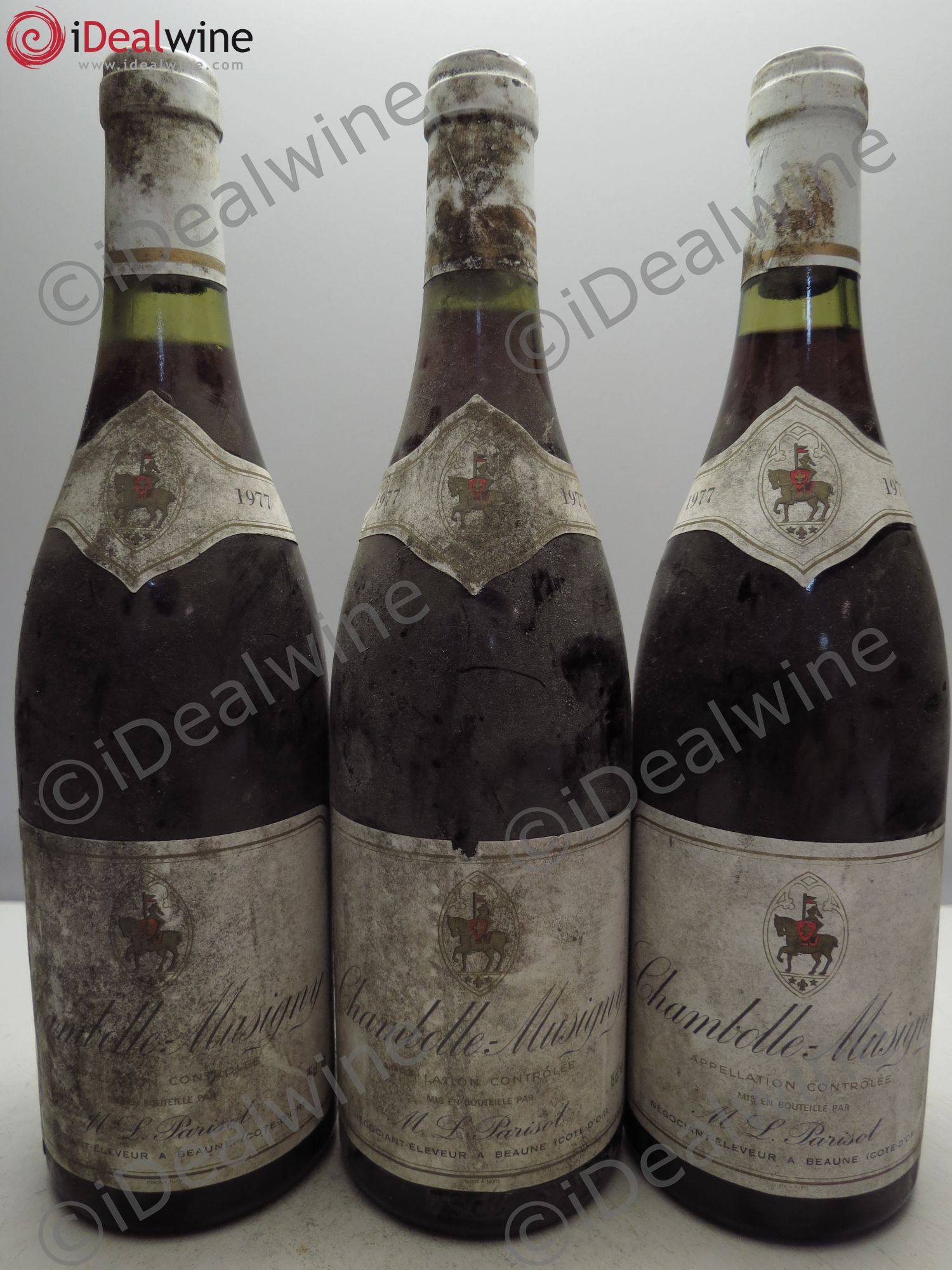 Chambolle-Musigny M.L Parisot et Cie 1977 - Posten von 3 Flaschen - 0