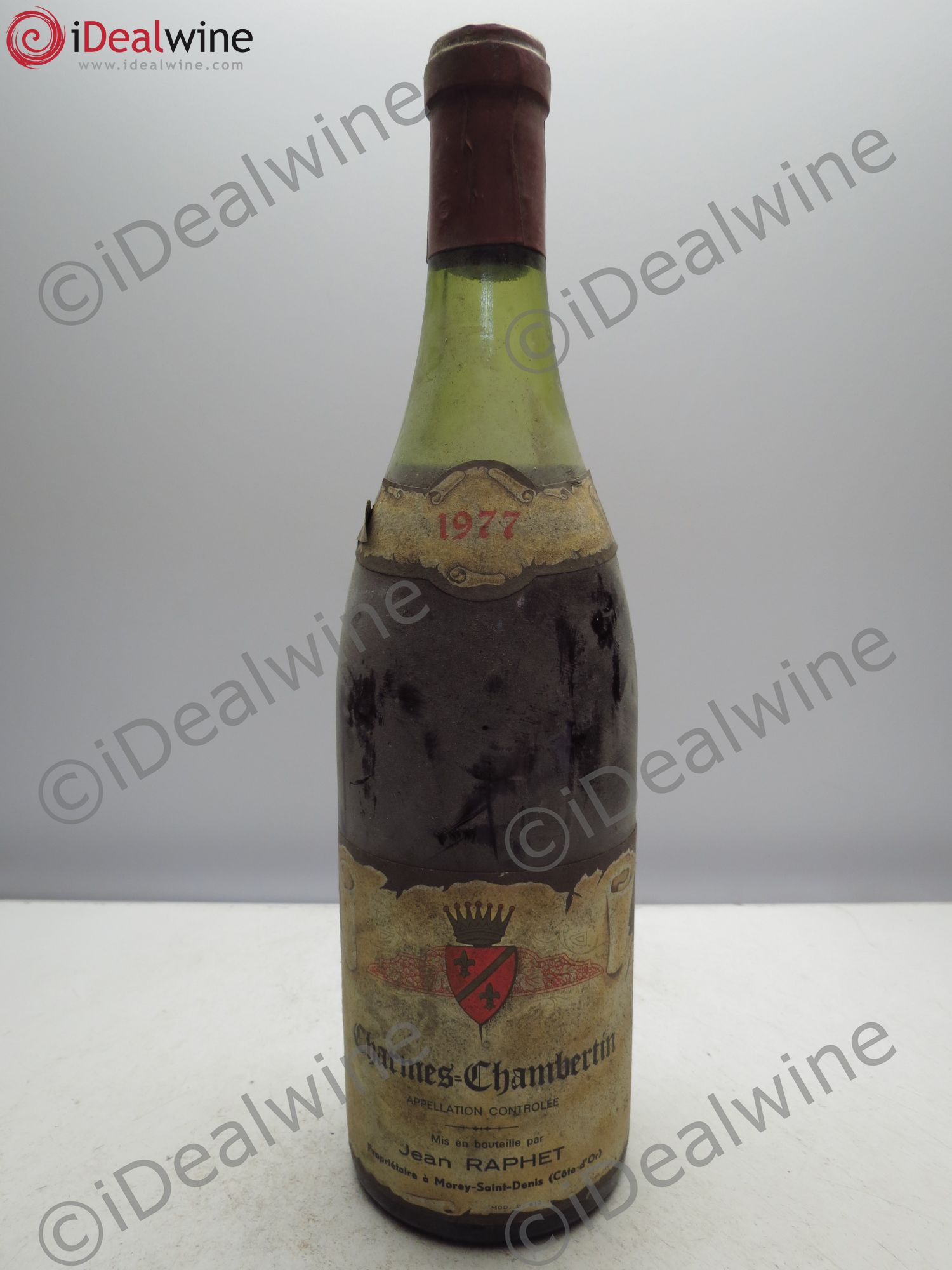 Charmes-Chambertin Grand Cru Jean Raphet (sans prix de réserve / no reserve) 1977 - Posten von 1 Flasche - 0