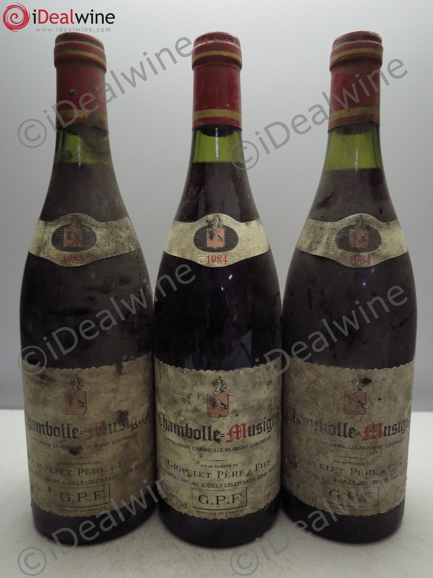 Chambolle-Musigny Grivelet 1984 - Lot de 3 bouteilles - 0