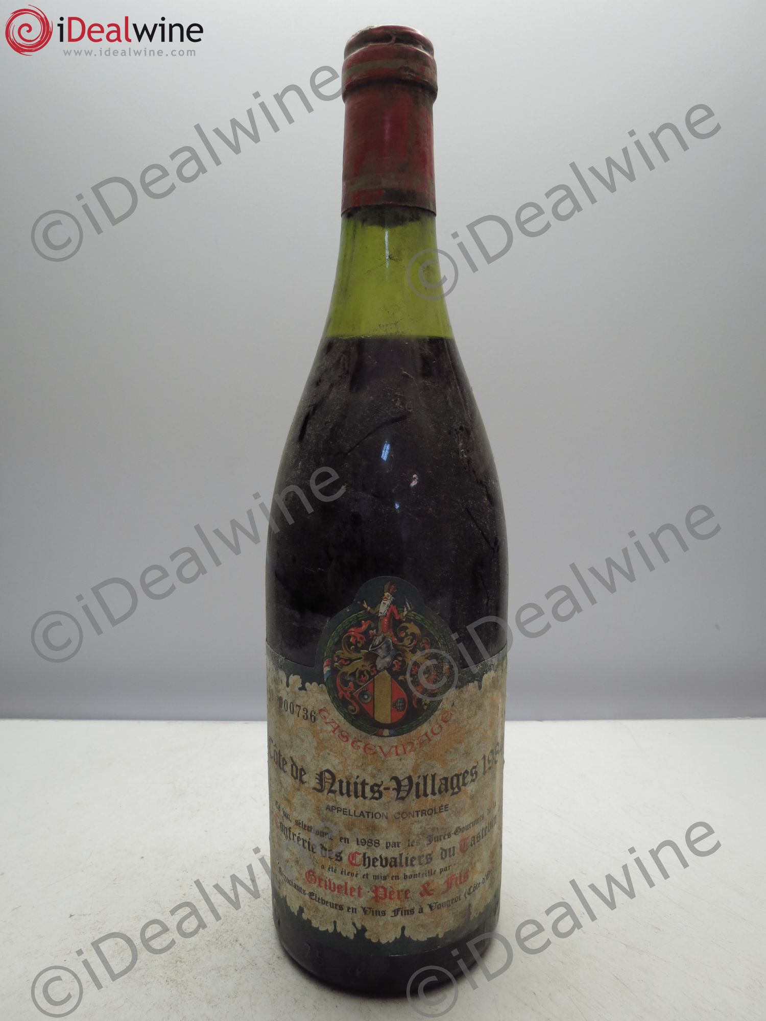 Côte de Nuits-Villages Grivelet Tastevinage 1984 - Lot de 6 bouteilles - 0