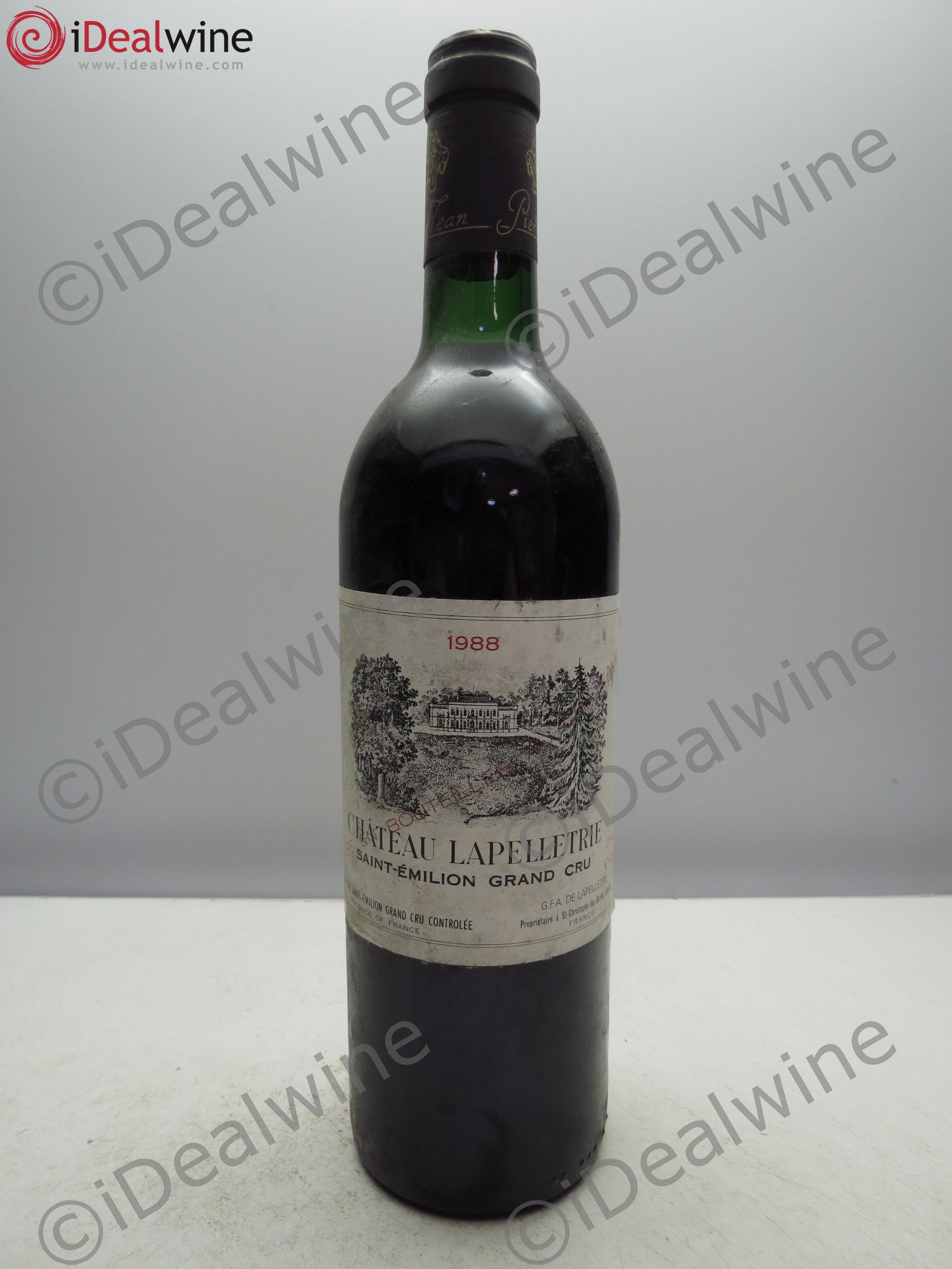 Bordeaux Château Lapelletrie Saint Emilion (sans prix de réserve / no reserve) 1988 - Posten von 1 Flasche - 0