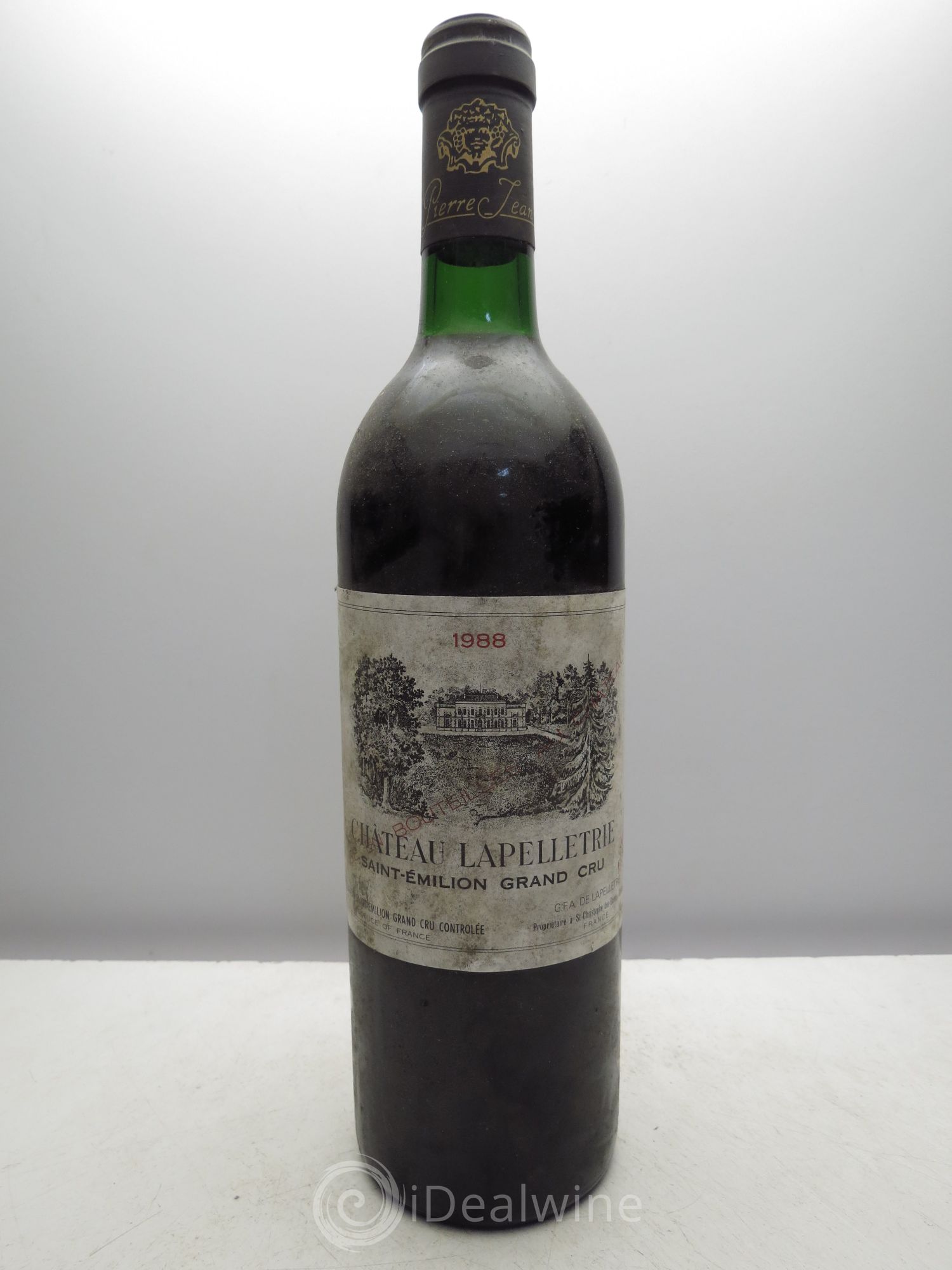 Saint-Émilion Château Lapelletrie (sans prix de réserve / no reserve) 1988 - Posten von 1 Flasche - 0