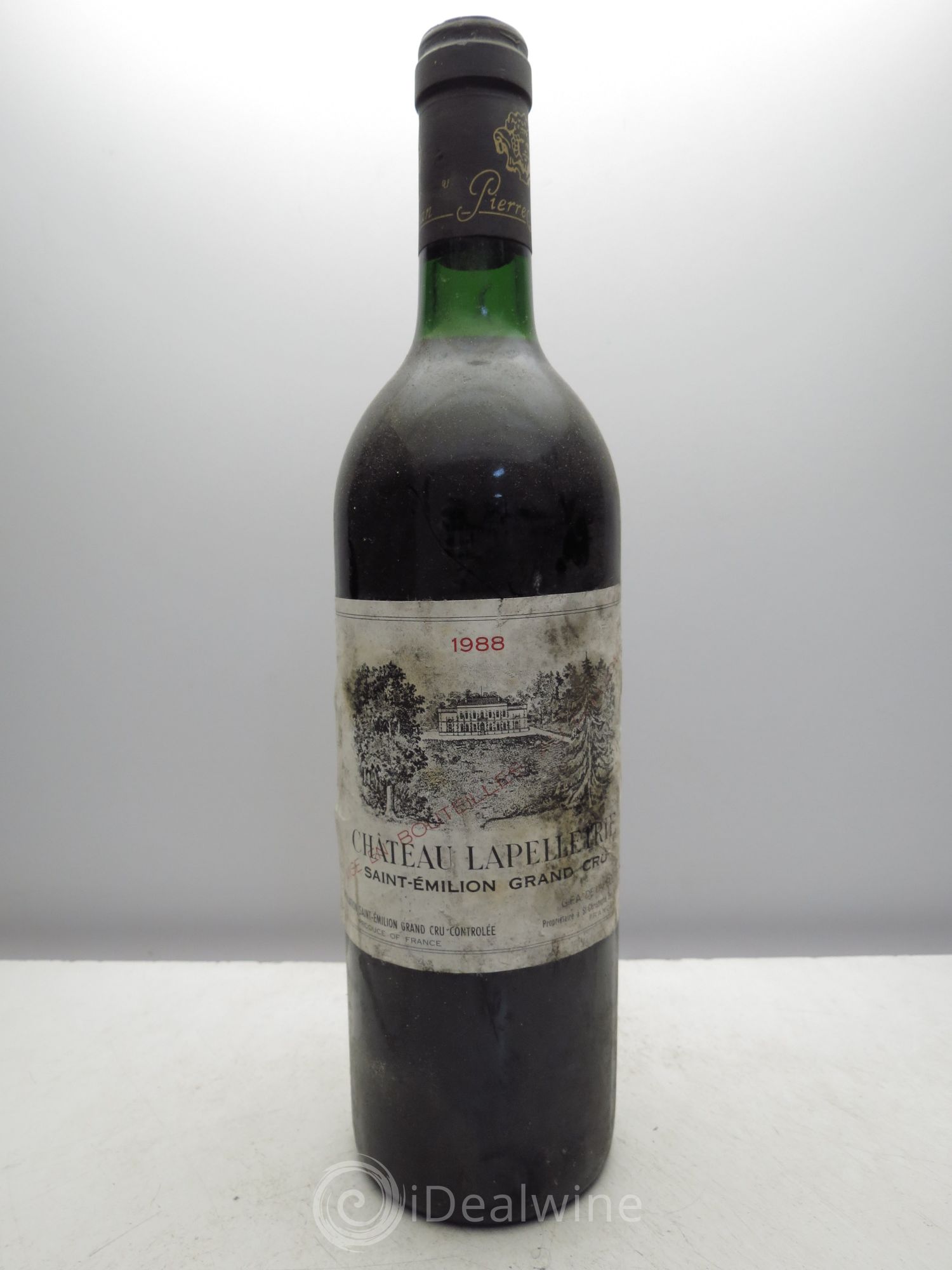 Saint-Émilion Château Lapelletrie (sans prix de réserve / no reserve) 1988 - Posten von 1 Flasche - 0