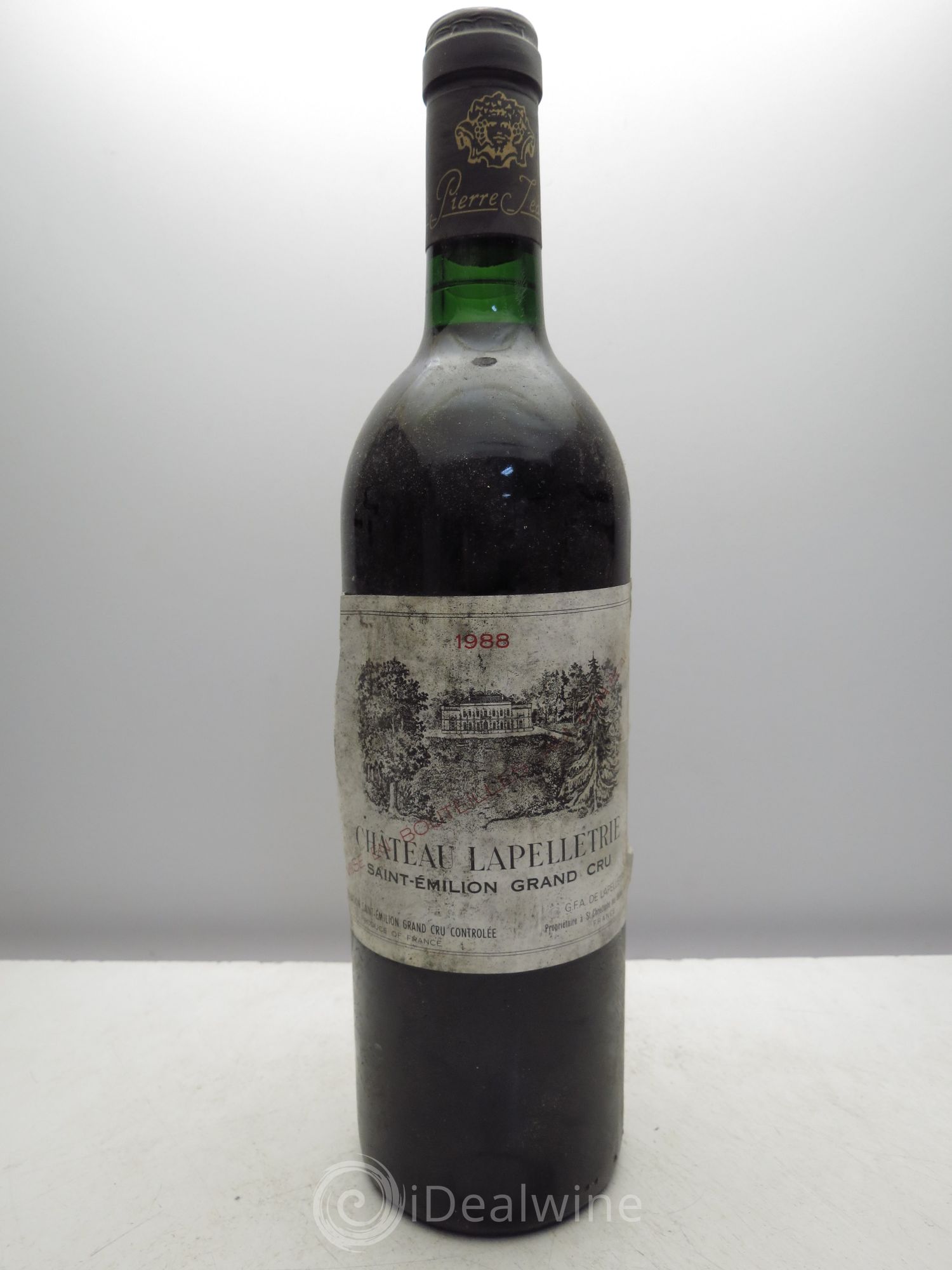 Saint-Émilion Château Lapelletrie (sans prix de réserve / no reserve) 1988 - Posten von 1 Flasche - 0