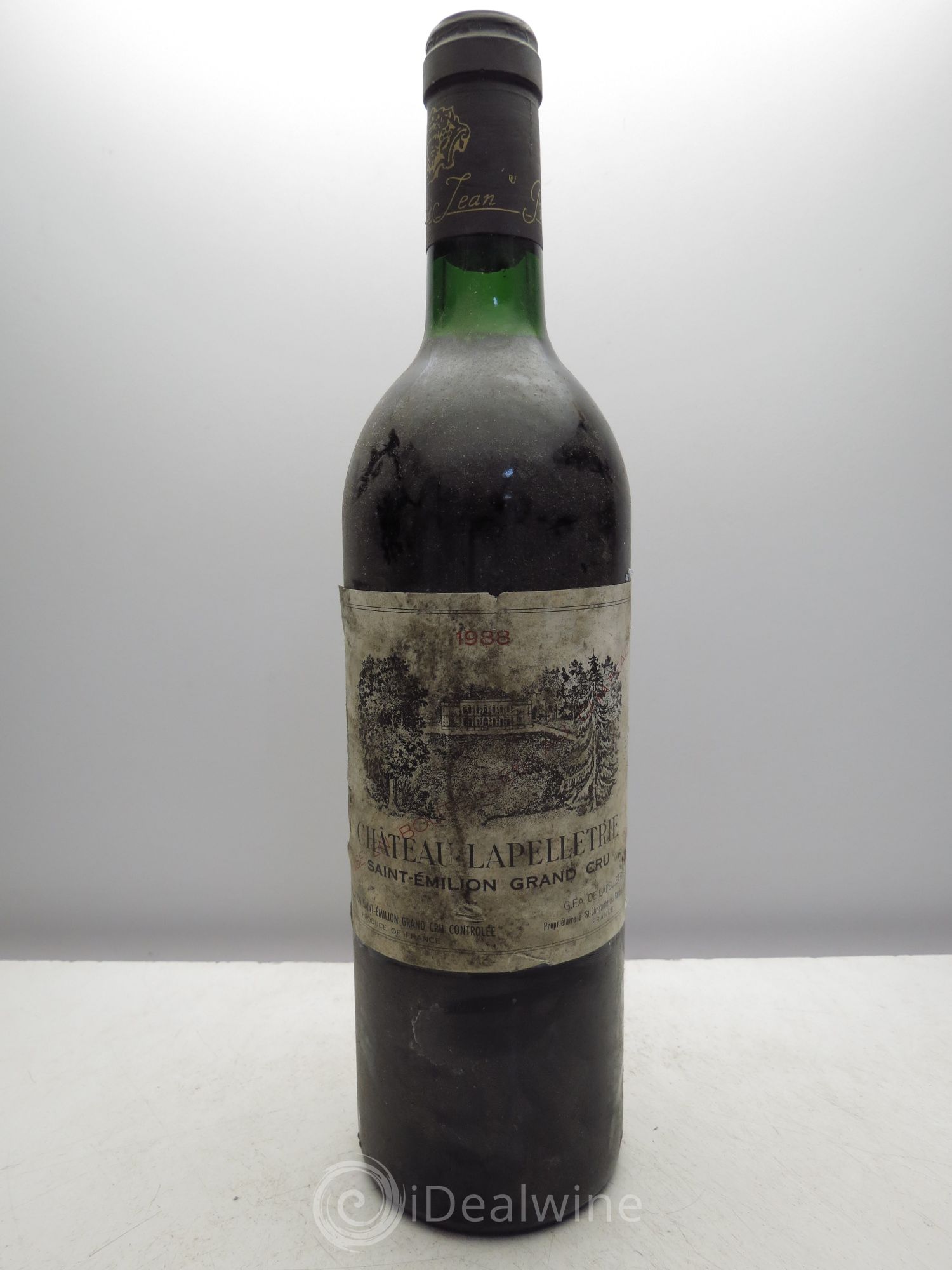 Saint-Émilion Château Lapelletrie (sans prix de réserve / no reserve) 1988 - Posten von 1 Flasche - 0
