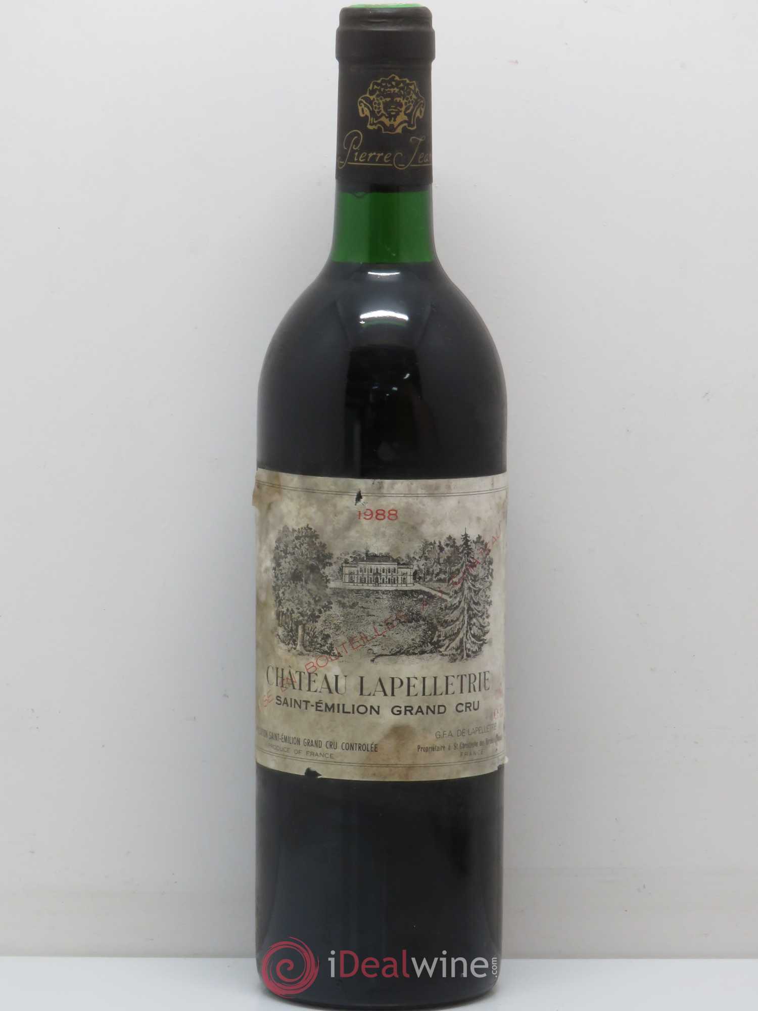 Saint-Émilion Château Lapelletrie 1988 - Posten von 1 Flasche - 0