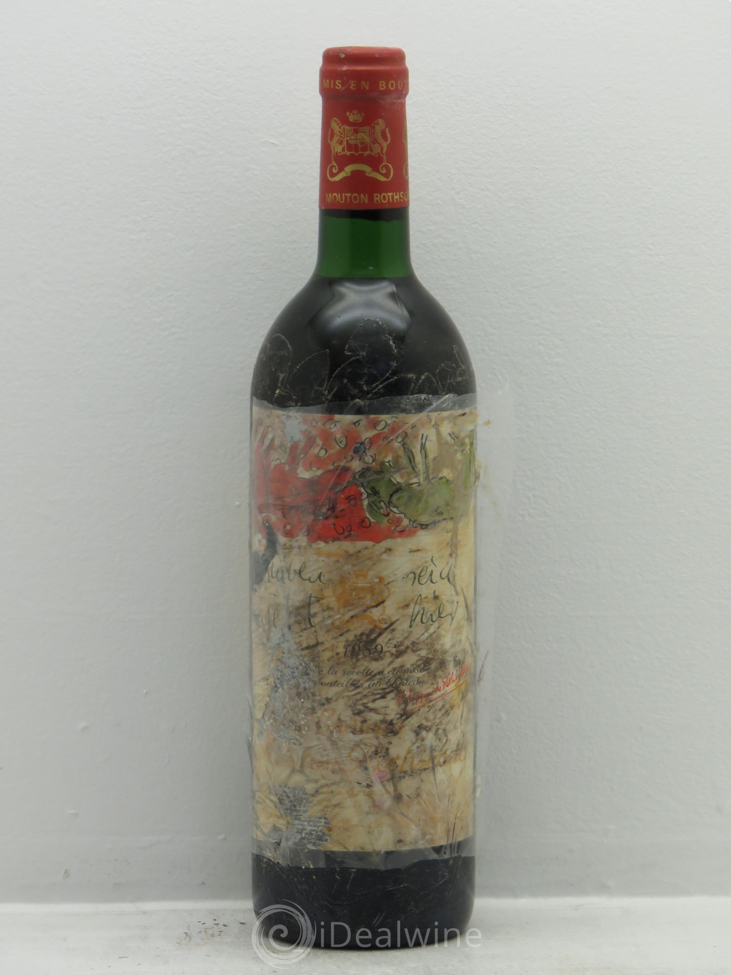Château Mouton Rothschild 1er Grand Cru Classé 1989 - Lot de 1 bouteille - 0