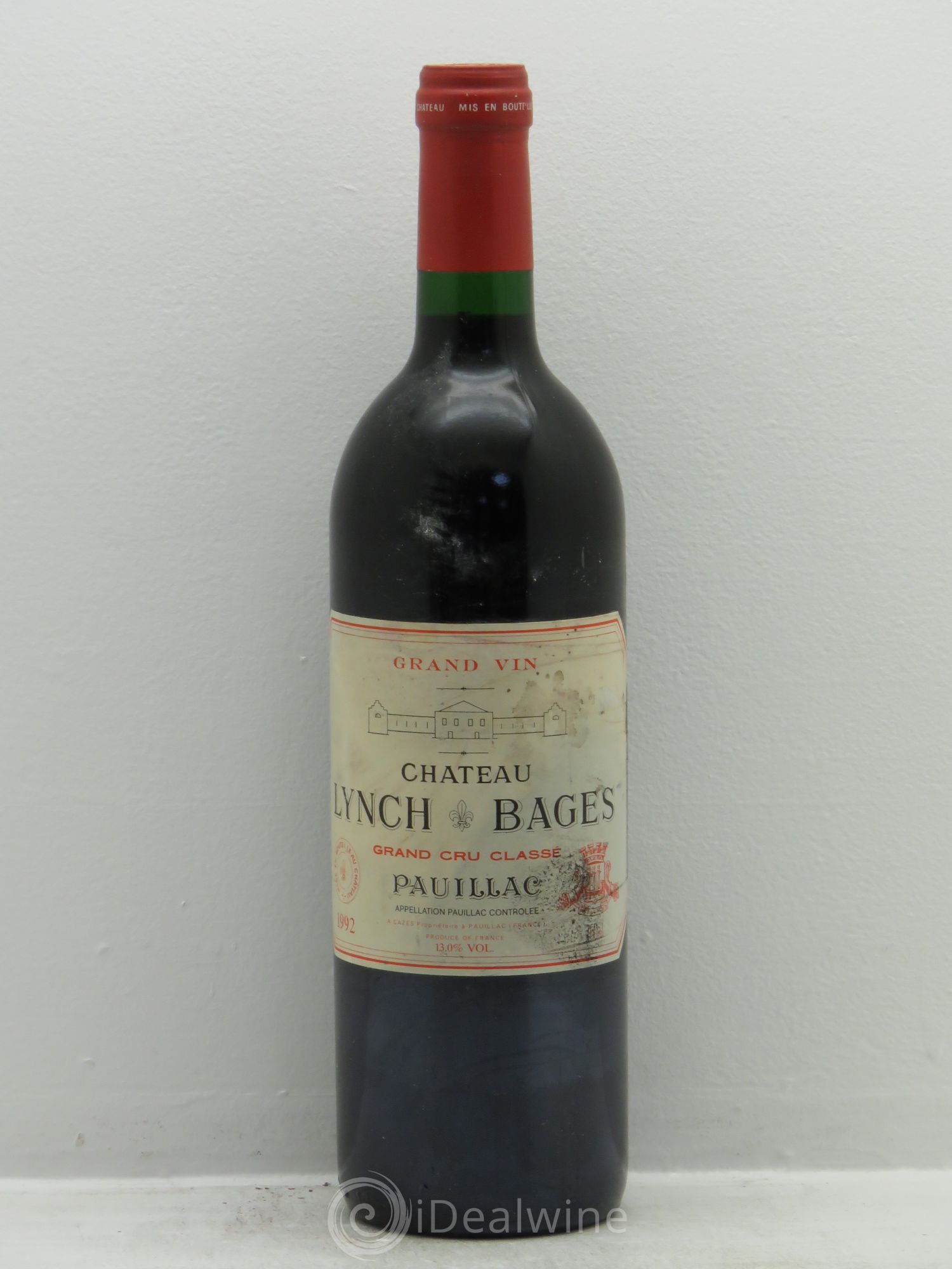 Château Lynch Bages 5ème Grand Cru Classé 1992 - Lot de 1 bouteille - 0