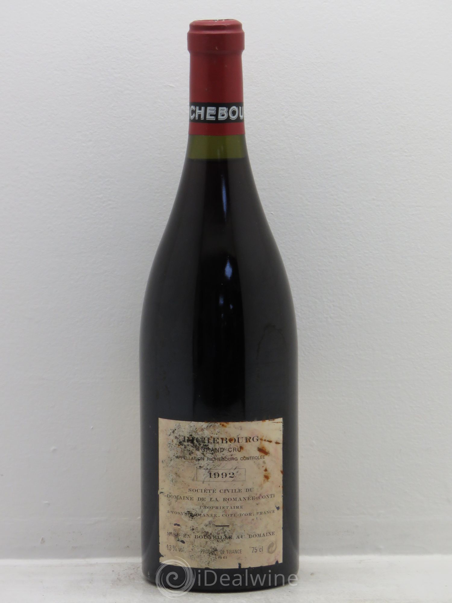 Richebourg Grand Cru Domaine de la Romanée-Conti 1992 - Lot de 1 bouteille - 1