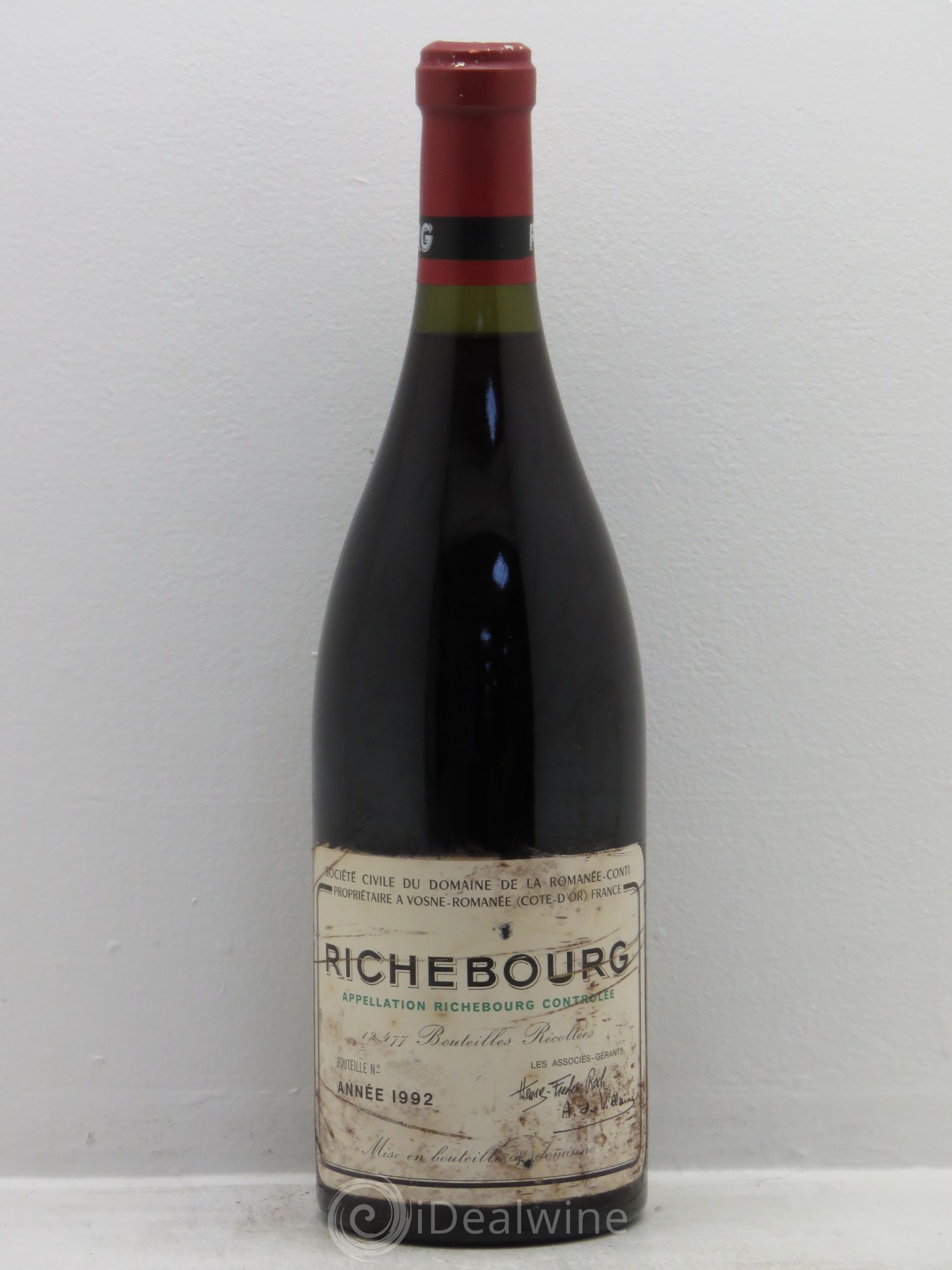 Richebourg Grand Cru Domaine de la Romanée-Conti 1992 - Lot de 1 bouteille - 0