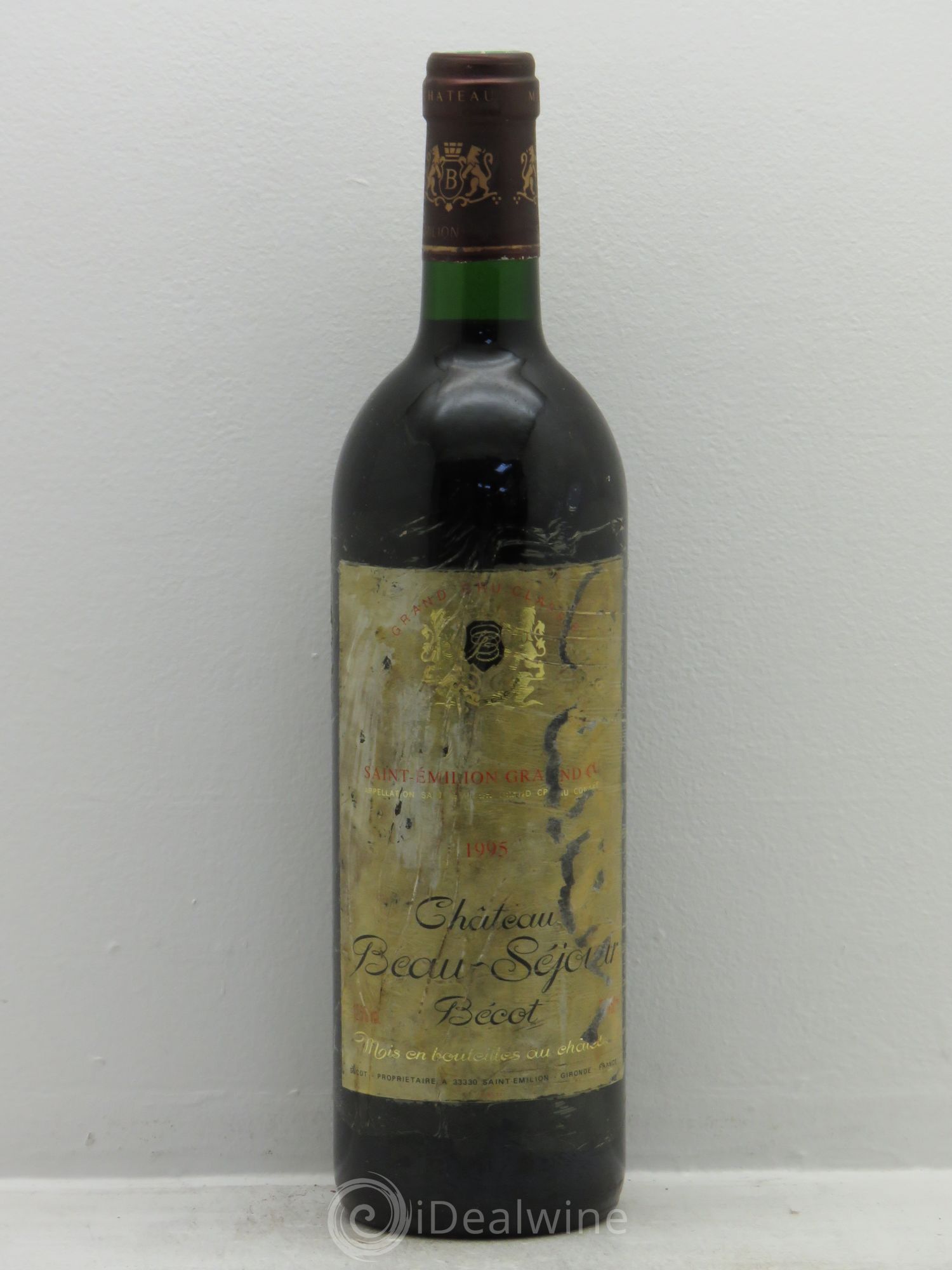 Château Beau-Séjour Bécot 1er Grand Cru Classé B 1995 - Posten von 1 Flasche - 0