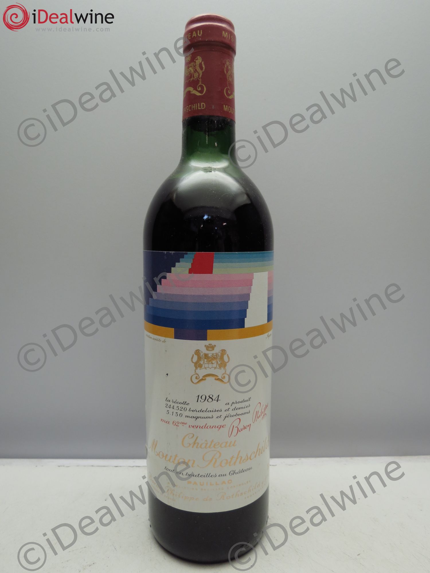 Château Mouton Rothschild 1er Grand Cru Classé 1984 - Lot de 1 bouteille - 0