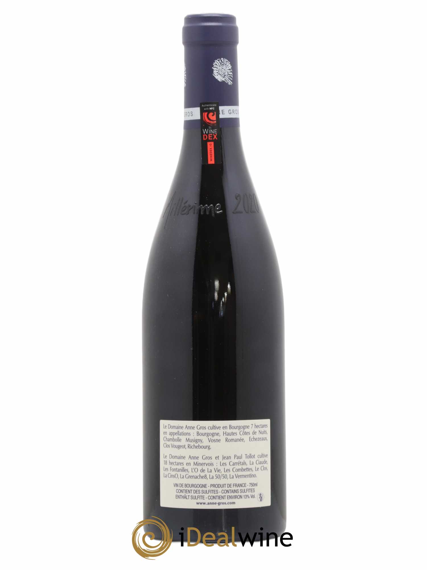 Richebourg Grand Cru Anne Gros 2020 - Lot de 1 bouteille - 1