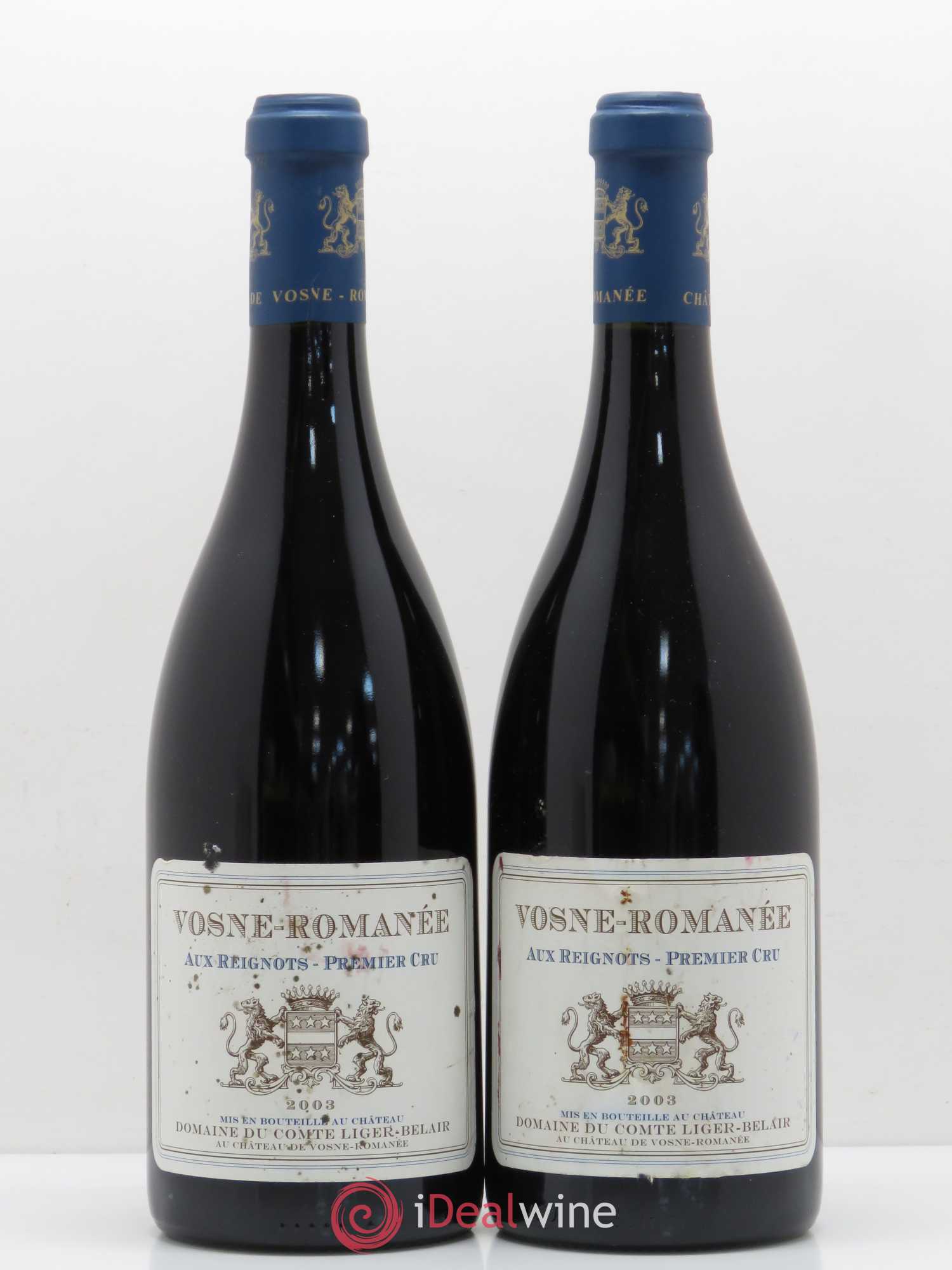 Vosne-Romanée 1er Cru Aux Reignots Ch. de Vosne-Romanée Comte Liger-Belair (Domaine du) 2003 - Lot de 2 bouteilles - 0