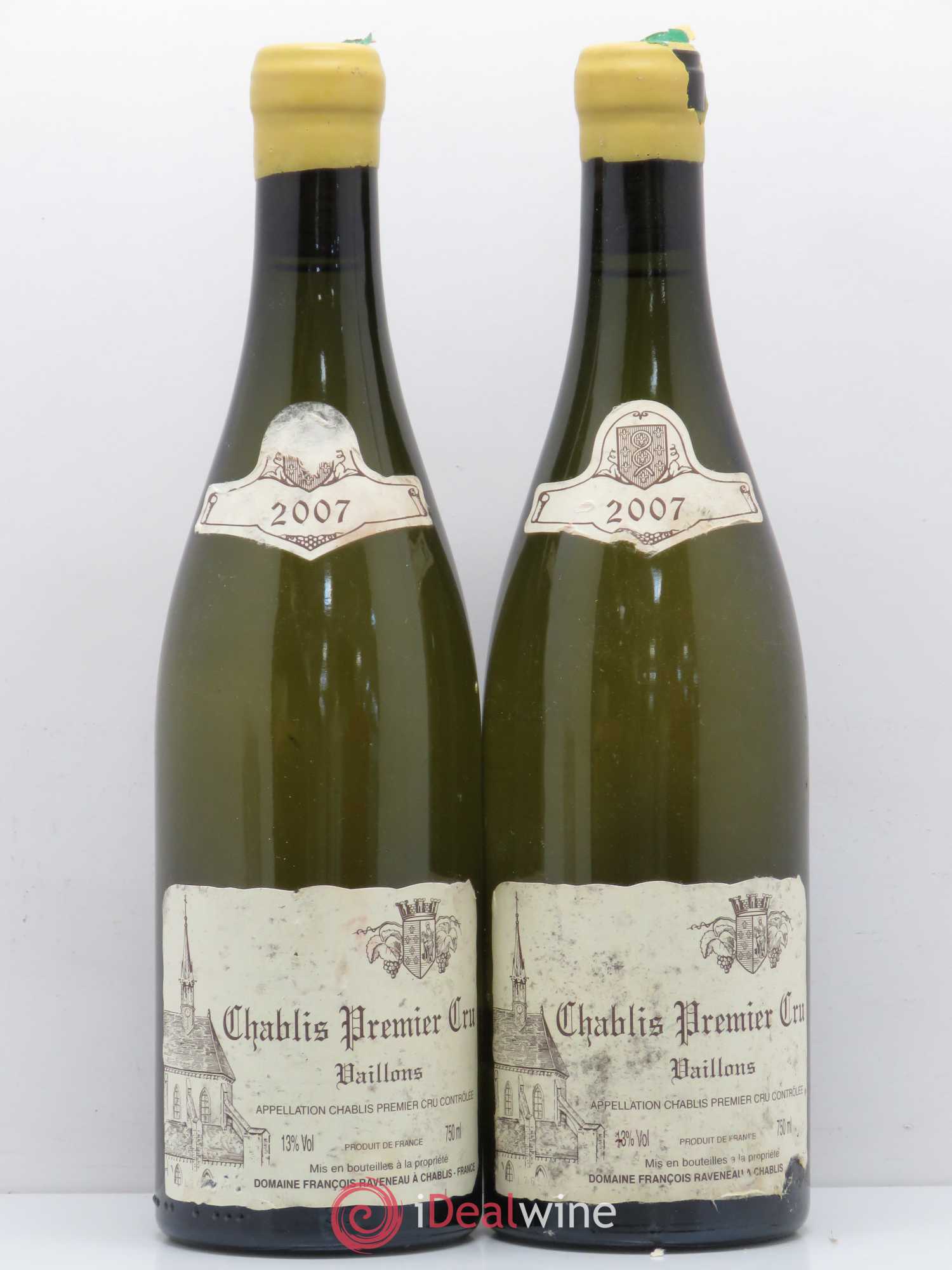 Chablis 1er Cru Vaillons Raveneau (Domaine) 2007 - Lot de 2 bouteilles - 0