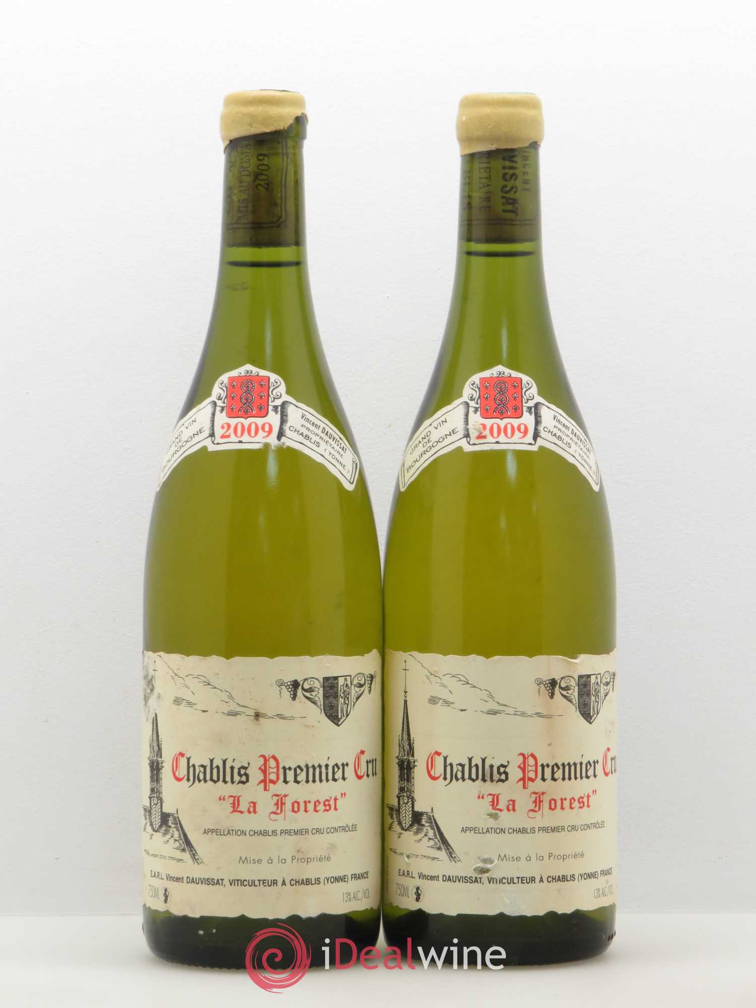 Chablis 1er Cru La Forest Vincent Dauvissat (Domaine) 2009 - Lot de 2 bouteilles - 0