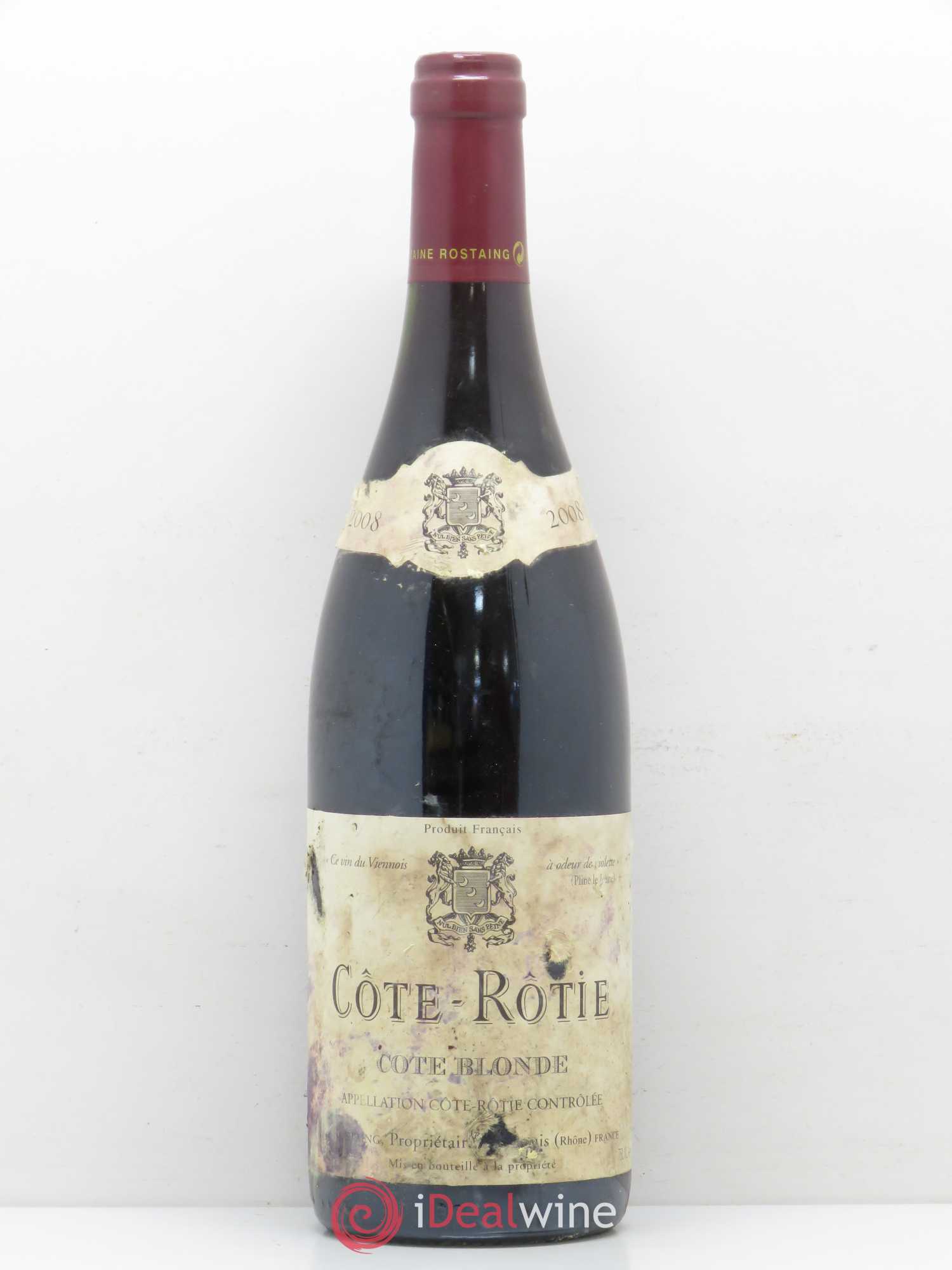 Côte-Rôtie Côte Blonde René Rostaing 2008 - Posten von 1 Flasche - 0