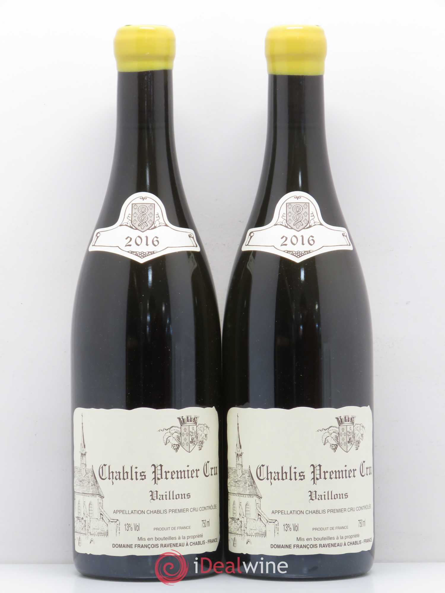 Chablis 1er Cru Vaillons Raveneau (Domaine) 2016 - Lot de 2 bouteilles - 0