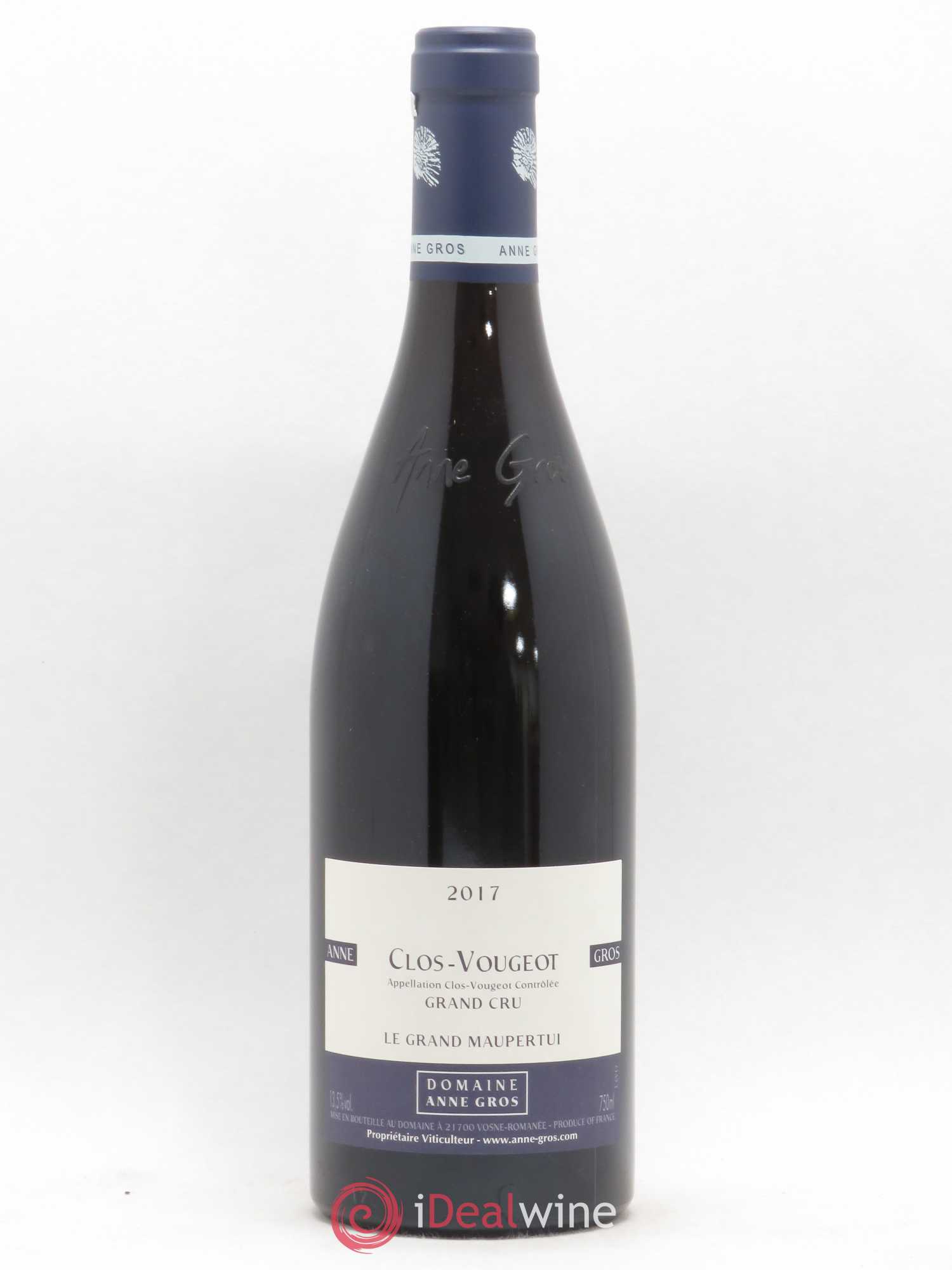 Clos de Vougeot Grand Cru Anne Gros Le Grand Maupertui 2017 - Lot de 1 bouteille - 0
