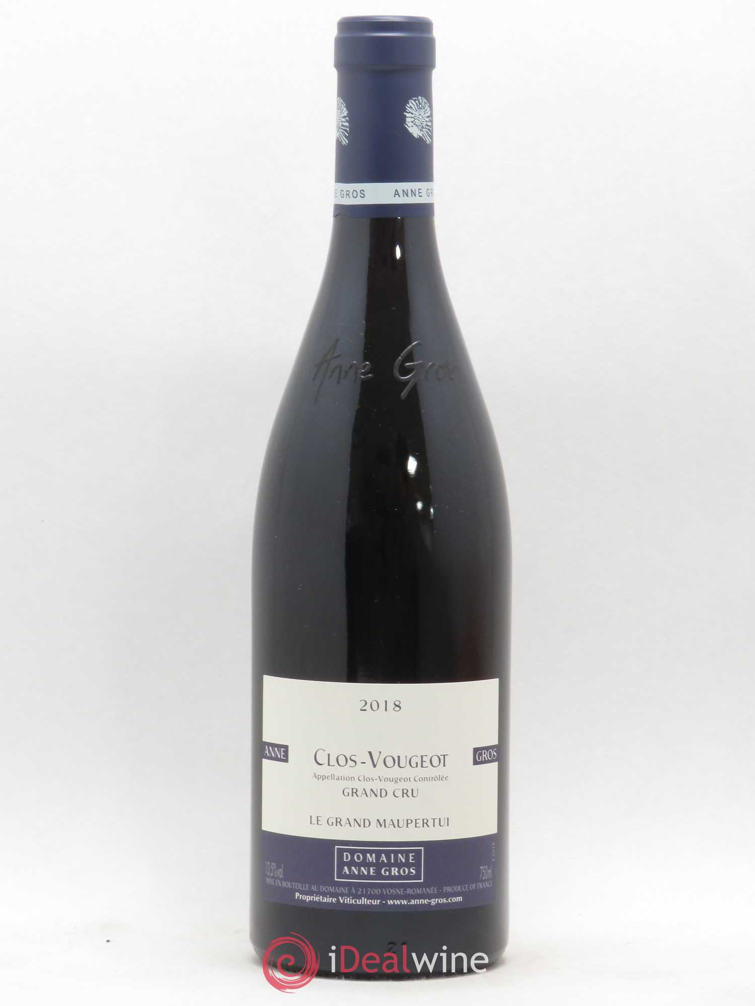 Clos de Vougeot Grand Cru Anne Gros Le Grand Maupertui 2018 - Lot de 1 bouteille - 0