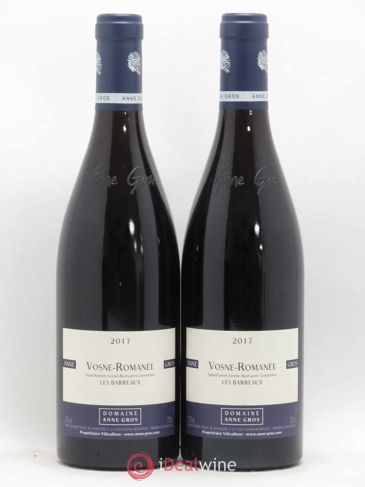 Vosne-Romanée Les Barreaux Anne Gros 2017 - Lot de 2 bouteilles - 0