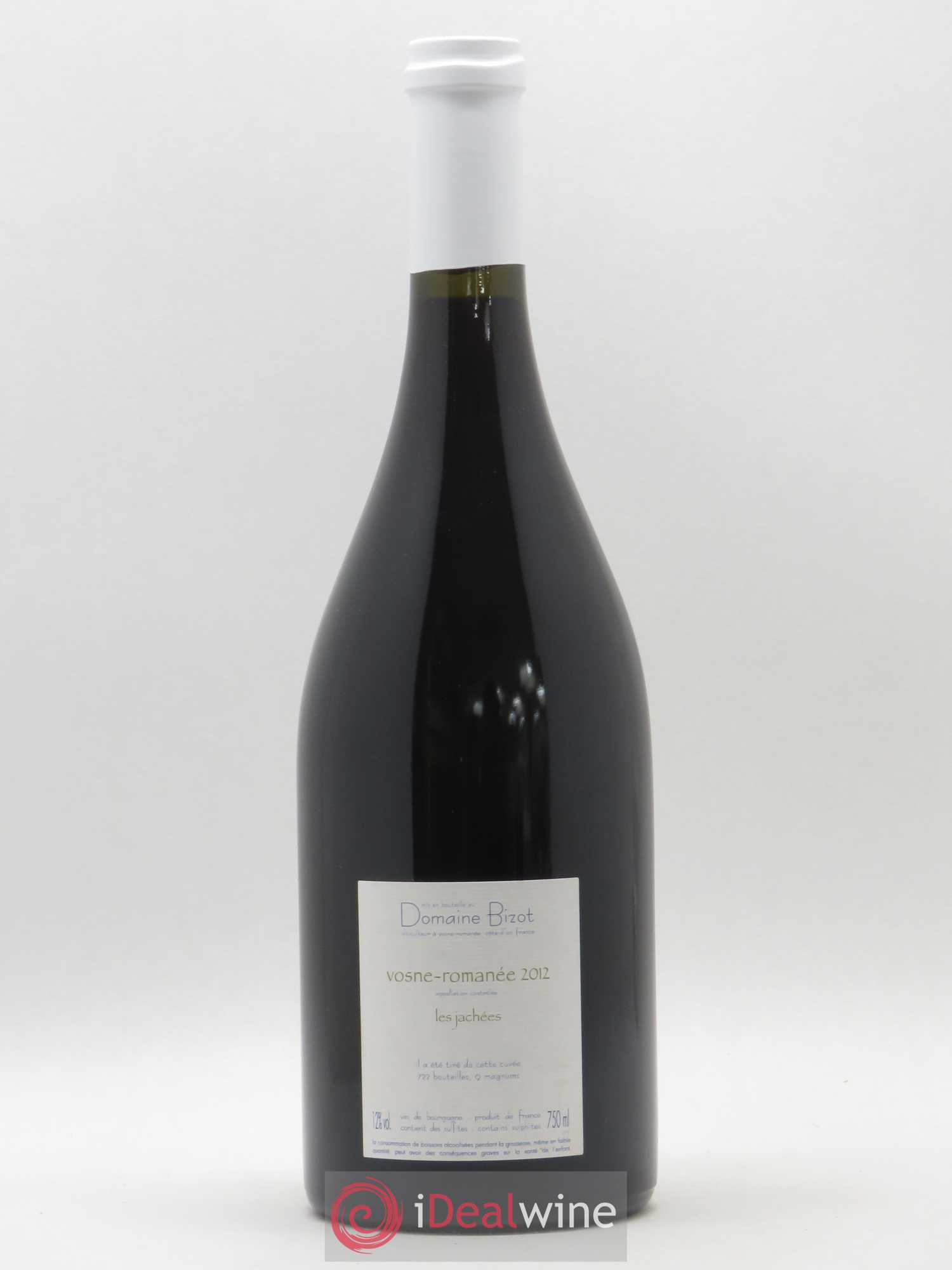 Vosne-Romanée Les Jachées Bizot (Domaine) 2012 - Lot de 1 bouteille - 1