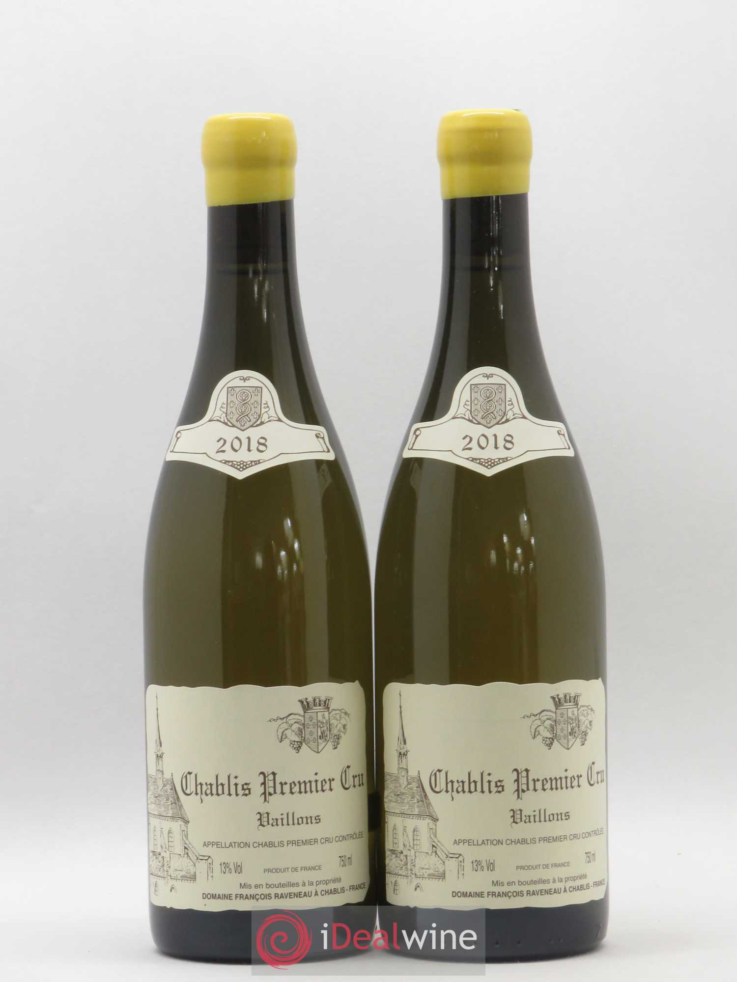 Chablis 1er Cru Vaillons Raveneau (Domaine) 2018 - Lot de 2 bouteilles - 0
