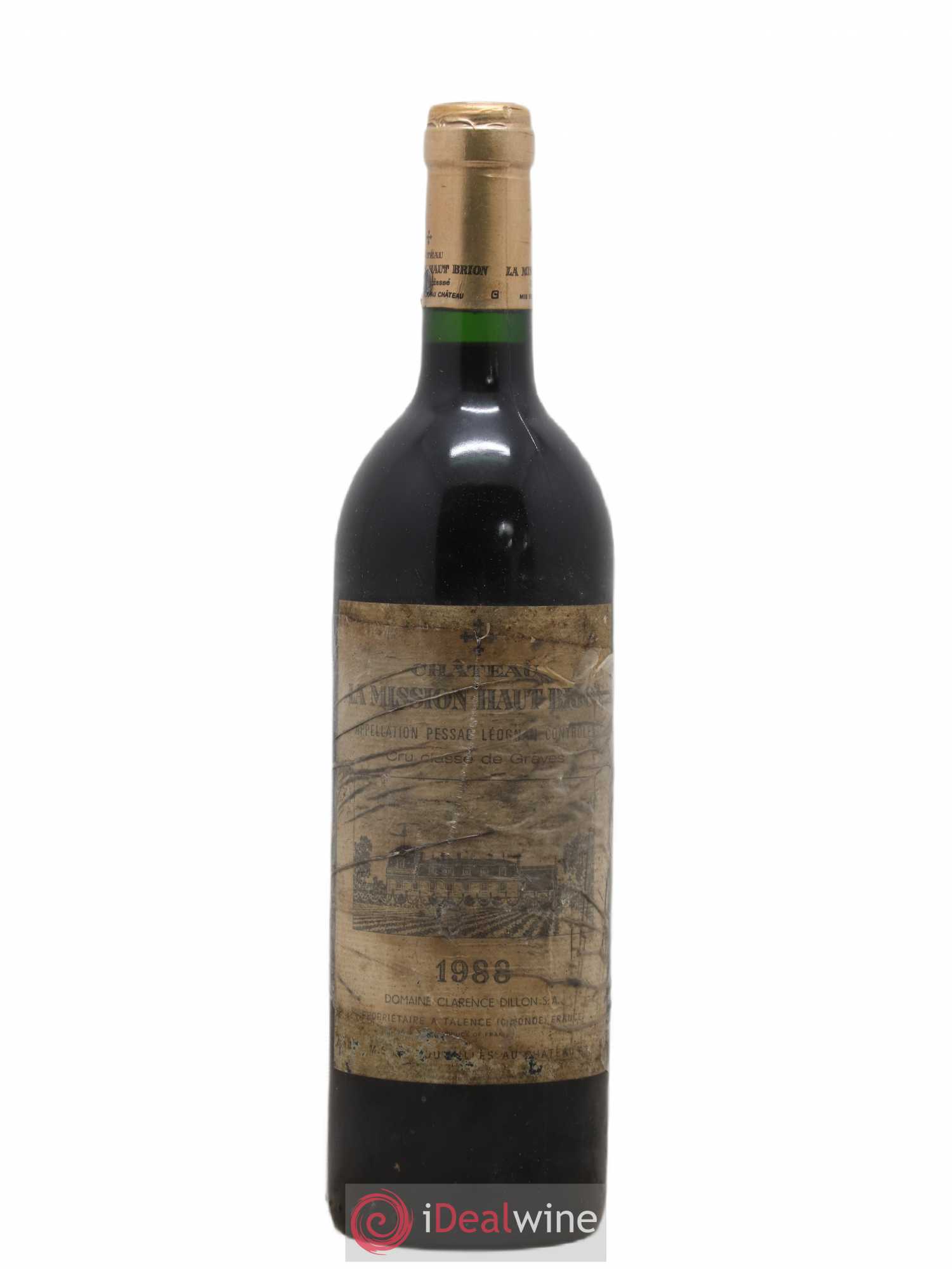 Château la Mission Haut-Brion Cru Classé de Graves 1988 - Lot de 1 bouteille - 0