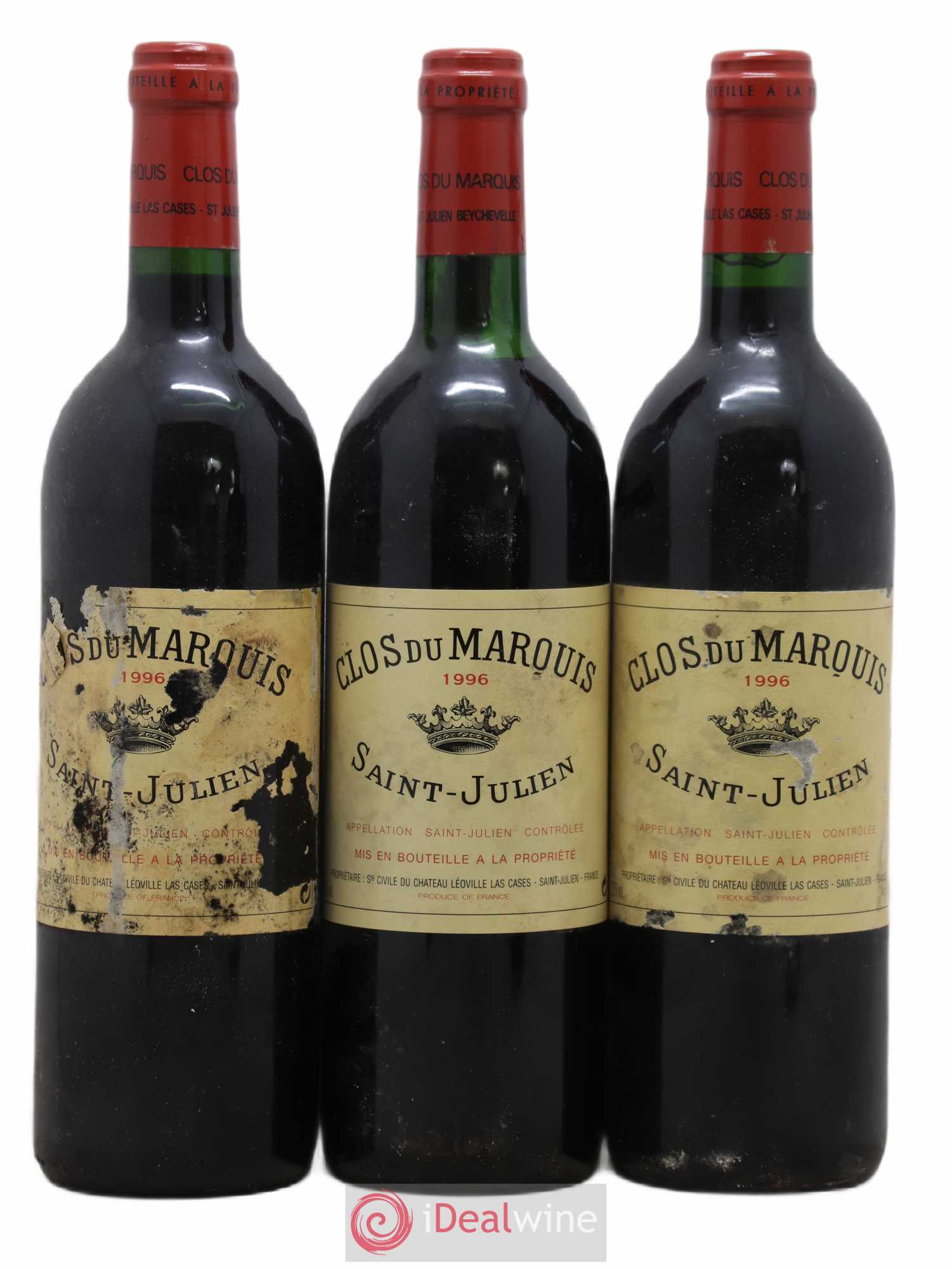 Clos du Marquis 1996 - Lot de 3 bouteilles - 0