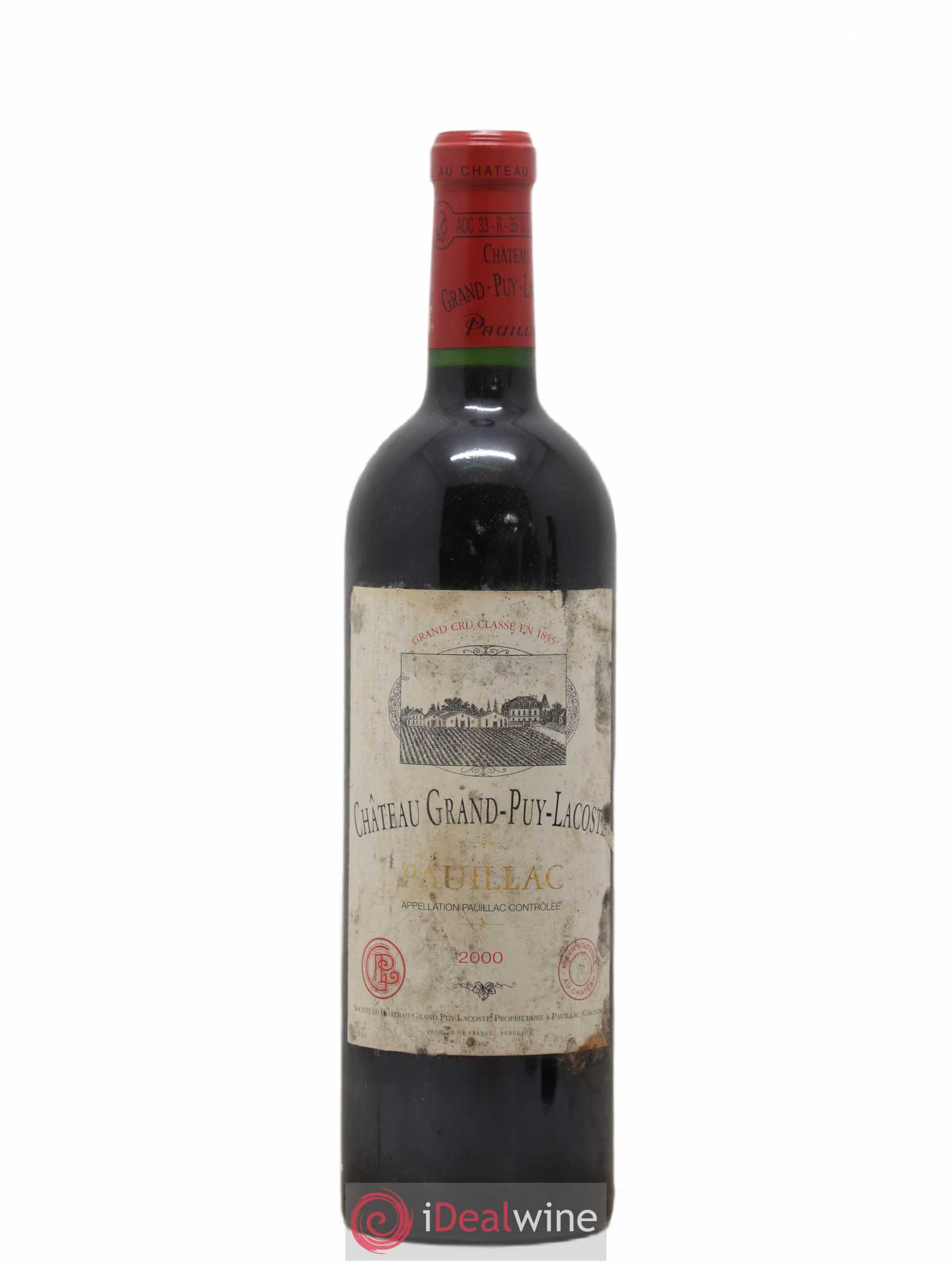 Château Grand Puy Lacoste 5ème Grand Cru Classé 2000 - Lot de 1 bouteille - 0