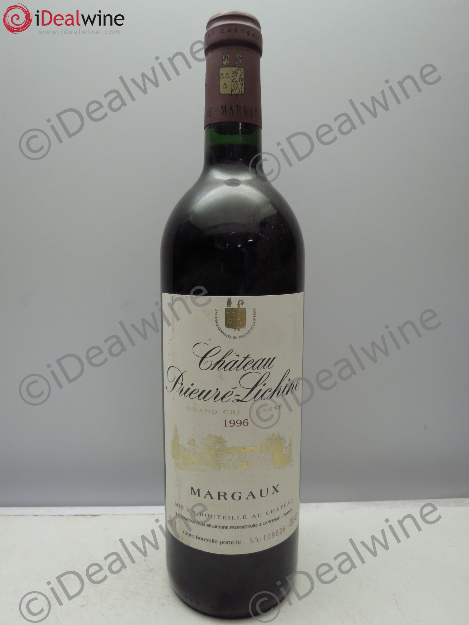 Château Prieuré Lichine 4ème Grand Cru Classé (sans prix de réserve/no reserve) 1996 - Posten von 1 Flasche - 0