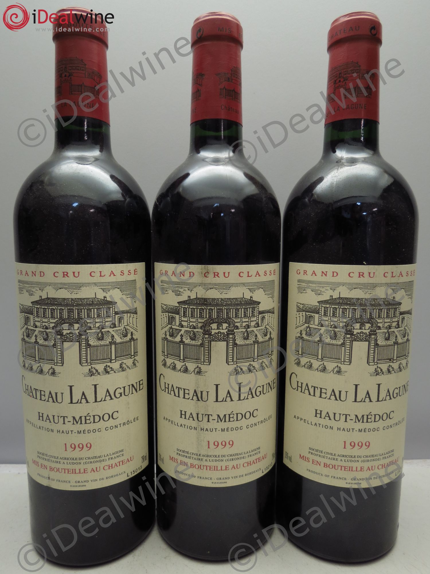 Château la Lagune 3ème Grand Cru Classé 1999 - Lot de 3 bouteilles - 0
