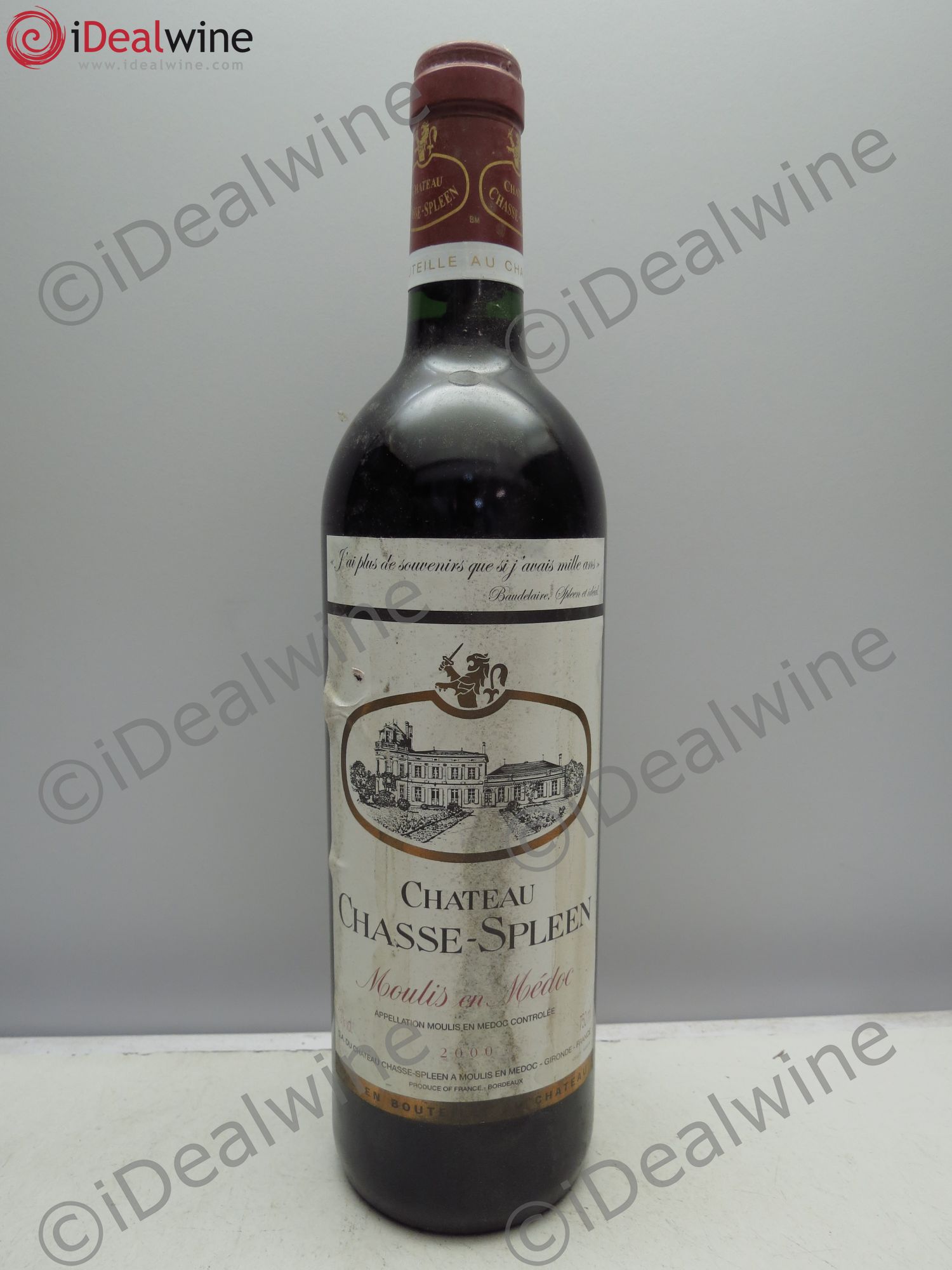 Château Chasse Spleen 2000 - Lot de 12 bouteilles - 0