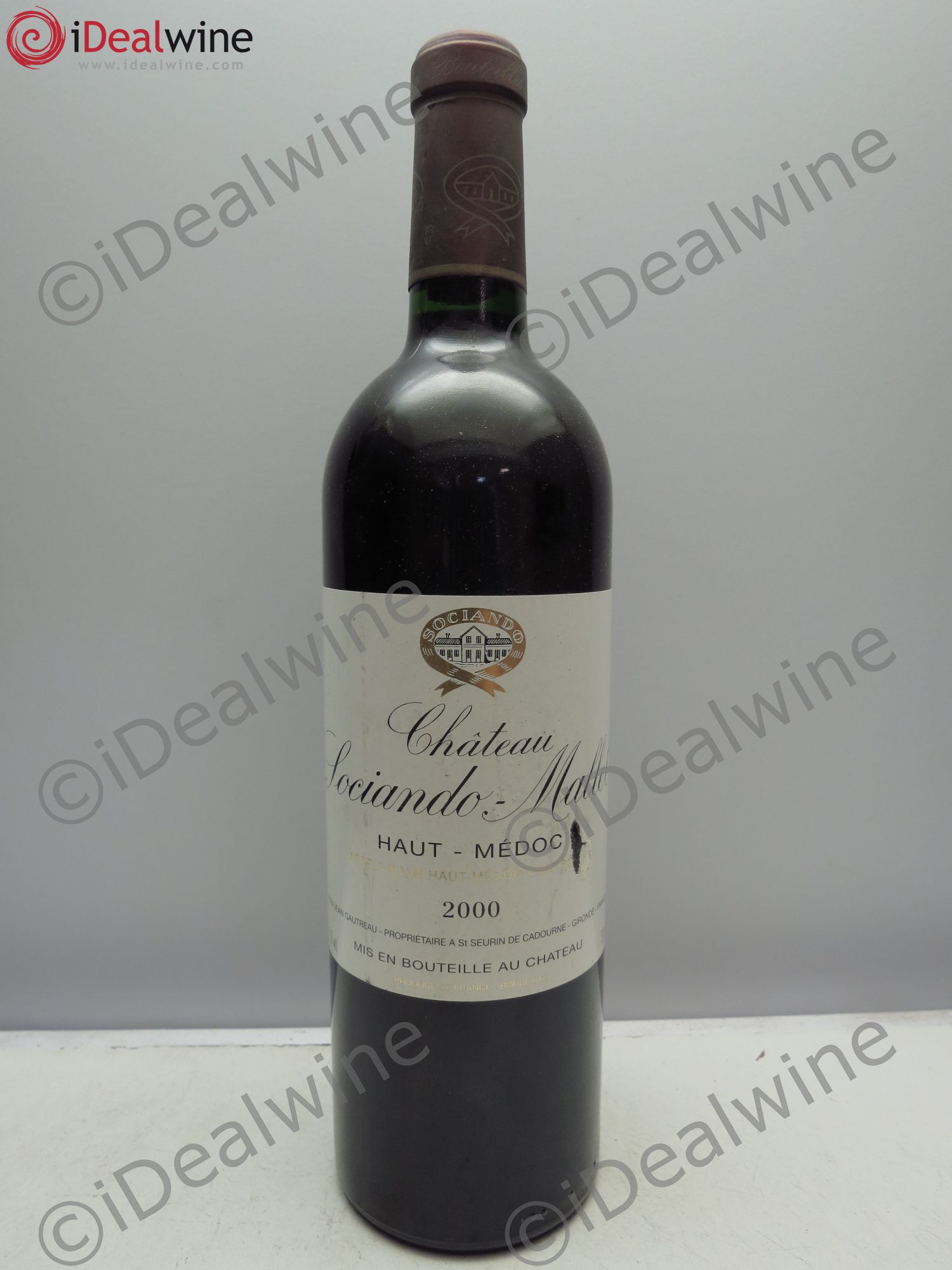 Château Sociando Mallet 2000 - Lot de 6 bouteilles - 0