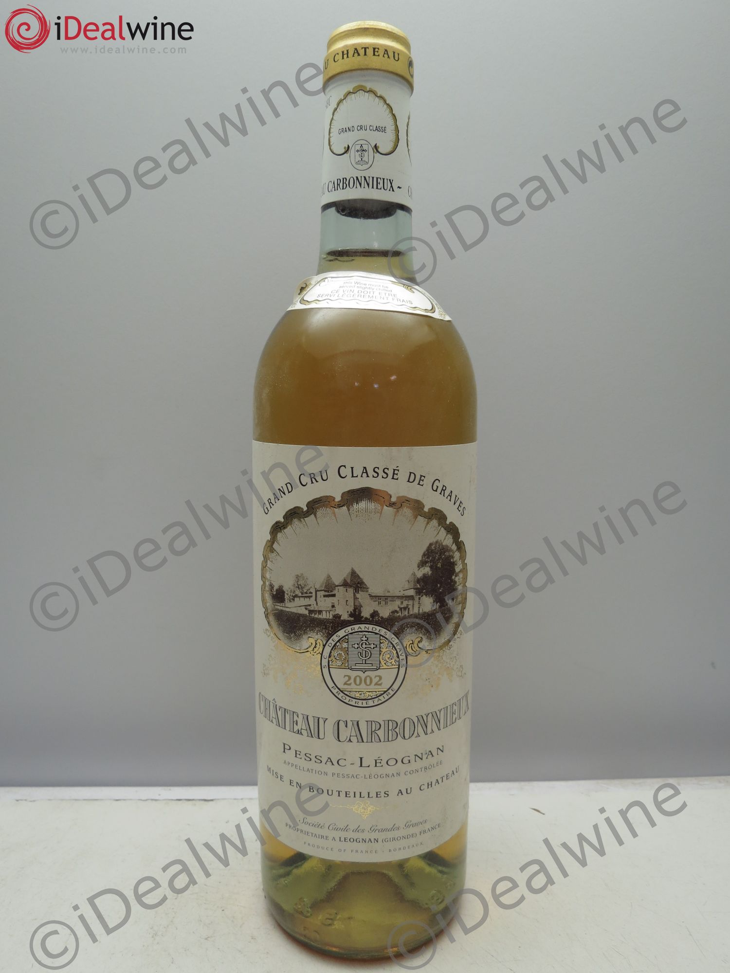 Château Carbonnieux Cru Classé de Graves 2002 - Lot de 1 bouteille - 0